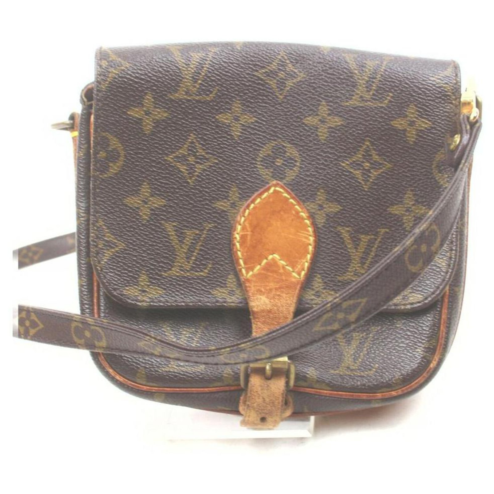 Louis Vuitton Monogram Mini Cartouchiere Crossbody Bag Leather ref.298358 -  Joli Closet