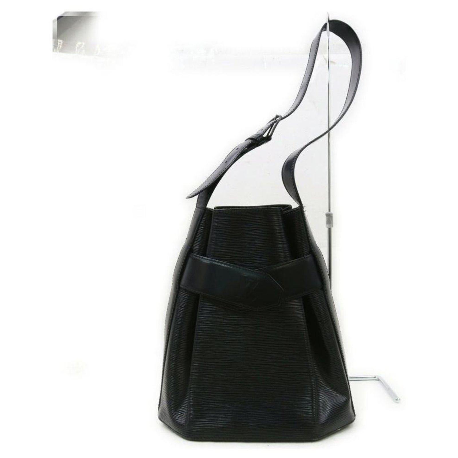 Louis Vuitton Vintage - Epi Sac Depaule Bag - Black - Leather and