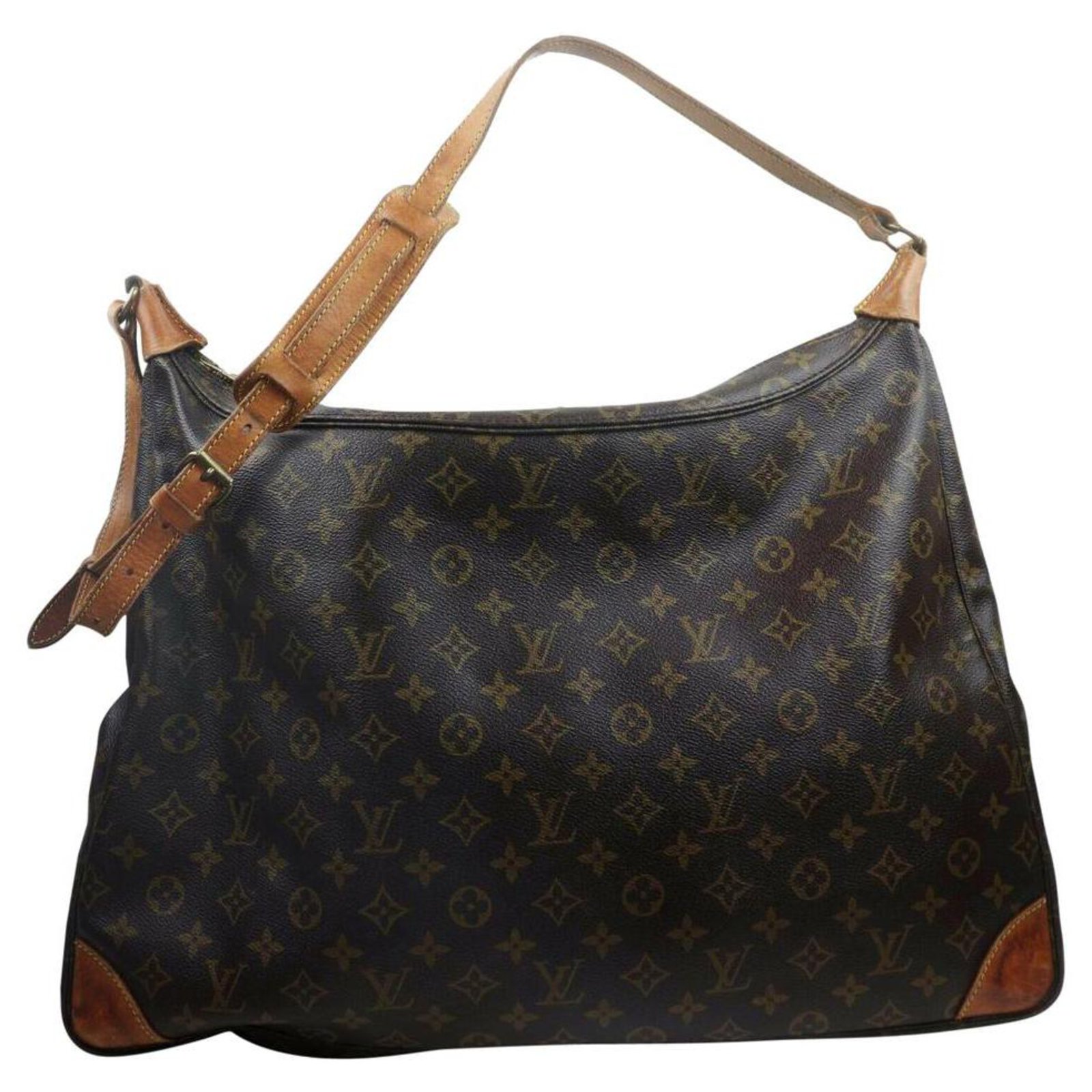 Louis Vuitton XL Monogram Boulogne 50 Sac Ballad Hobo Bag Leather