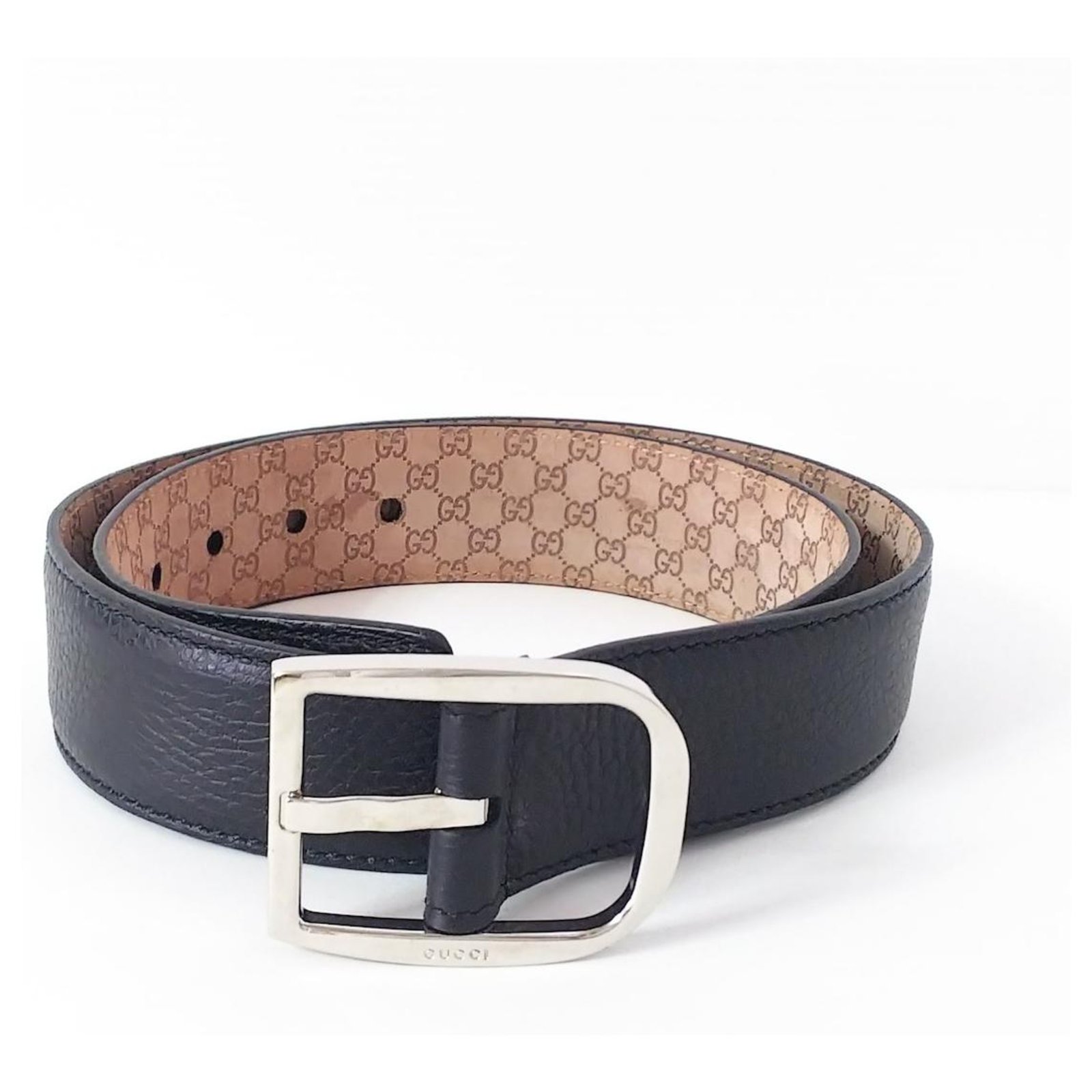 GUCCI Belt Black Leather ref.326525 - Joli Closet