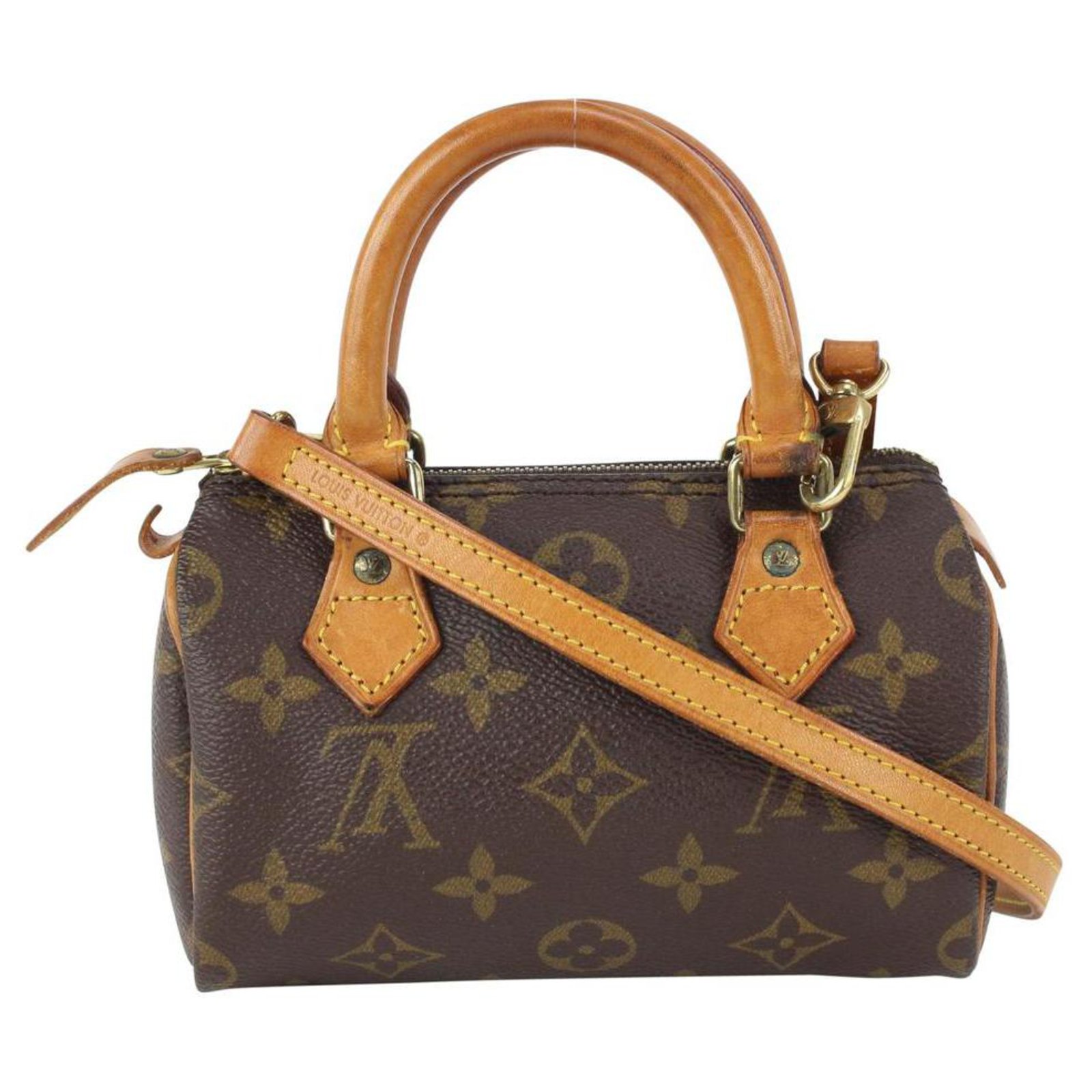 Louis Vuitton Monogram Mini Speedy HL with Strap Crossbody Bag Leather  ref.326853 - Joli Closet