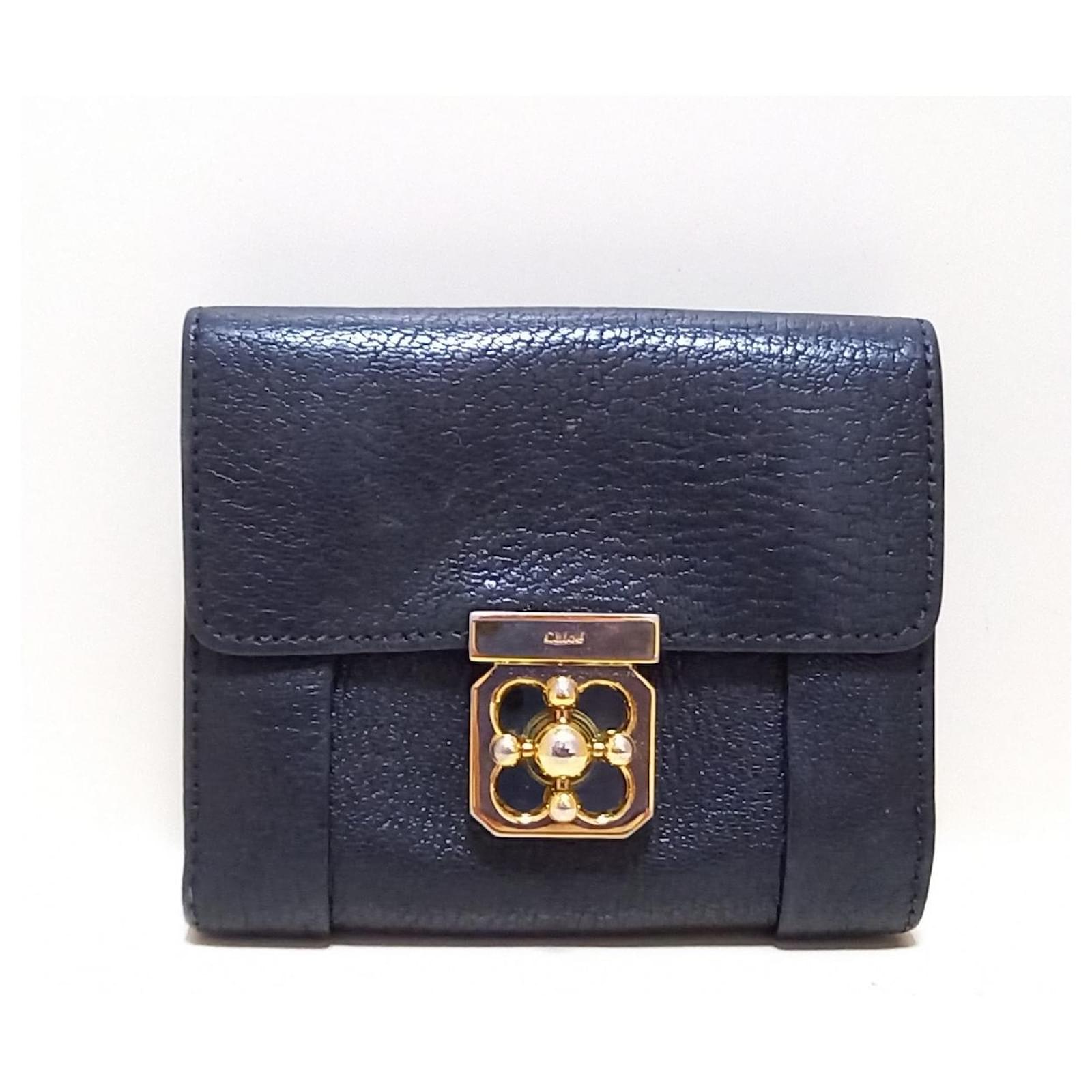 Chloé wallet Black Leather ref.326935 - Joli Closet Chloé wallet Black Leather ref.326935 - Joli Closet