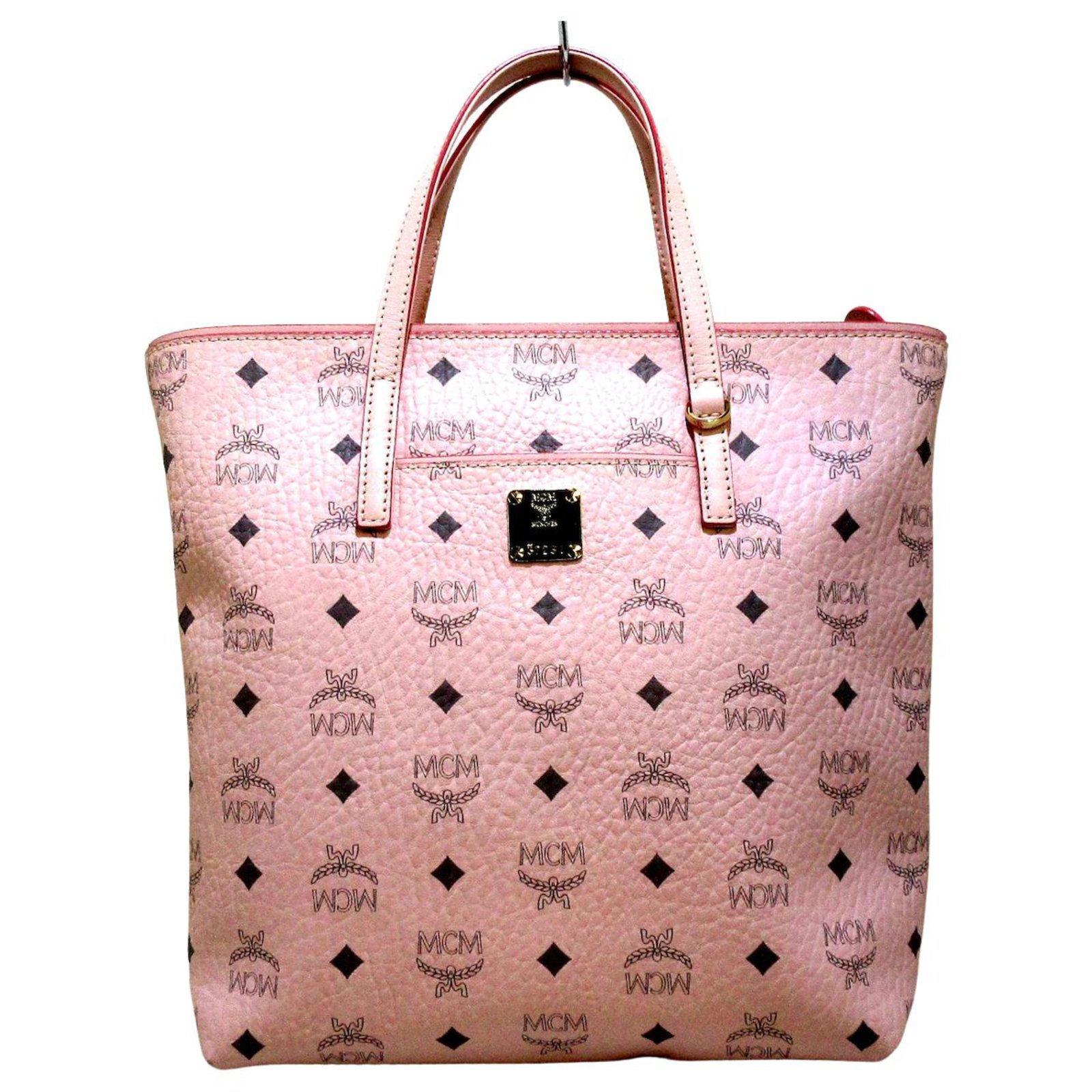MCM Aren Vi Leather Tote in Pink | Lyst