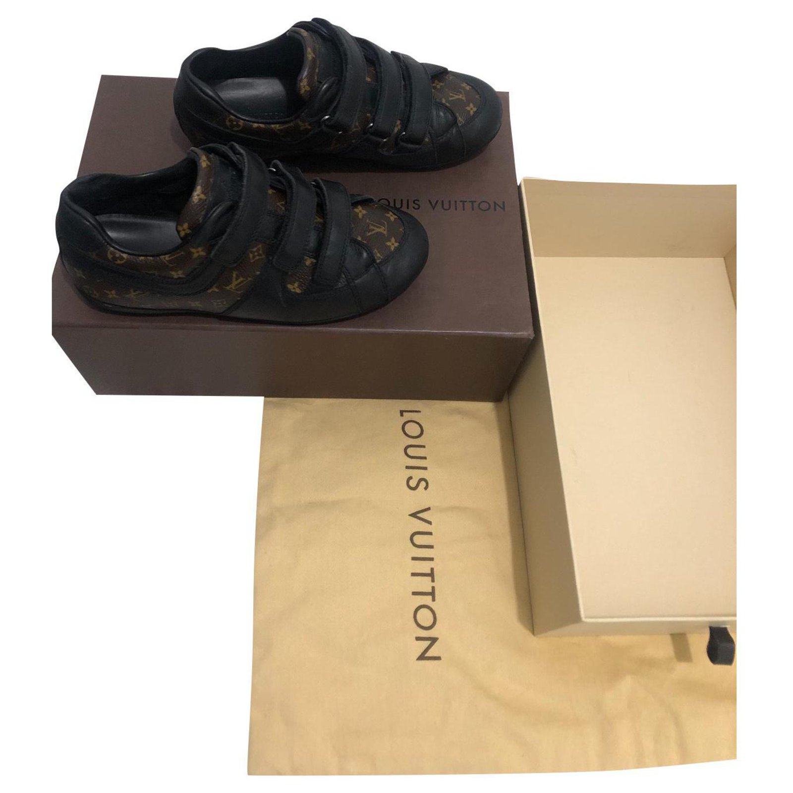 Louis Vuitton Sneakers Brown Leather ref.327238 - Joli Closet