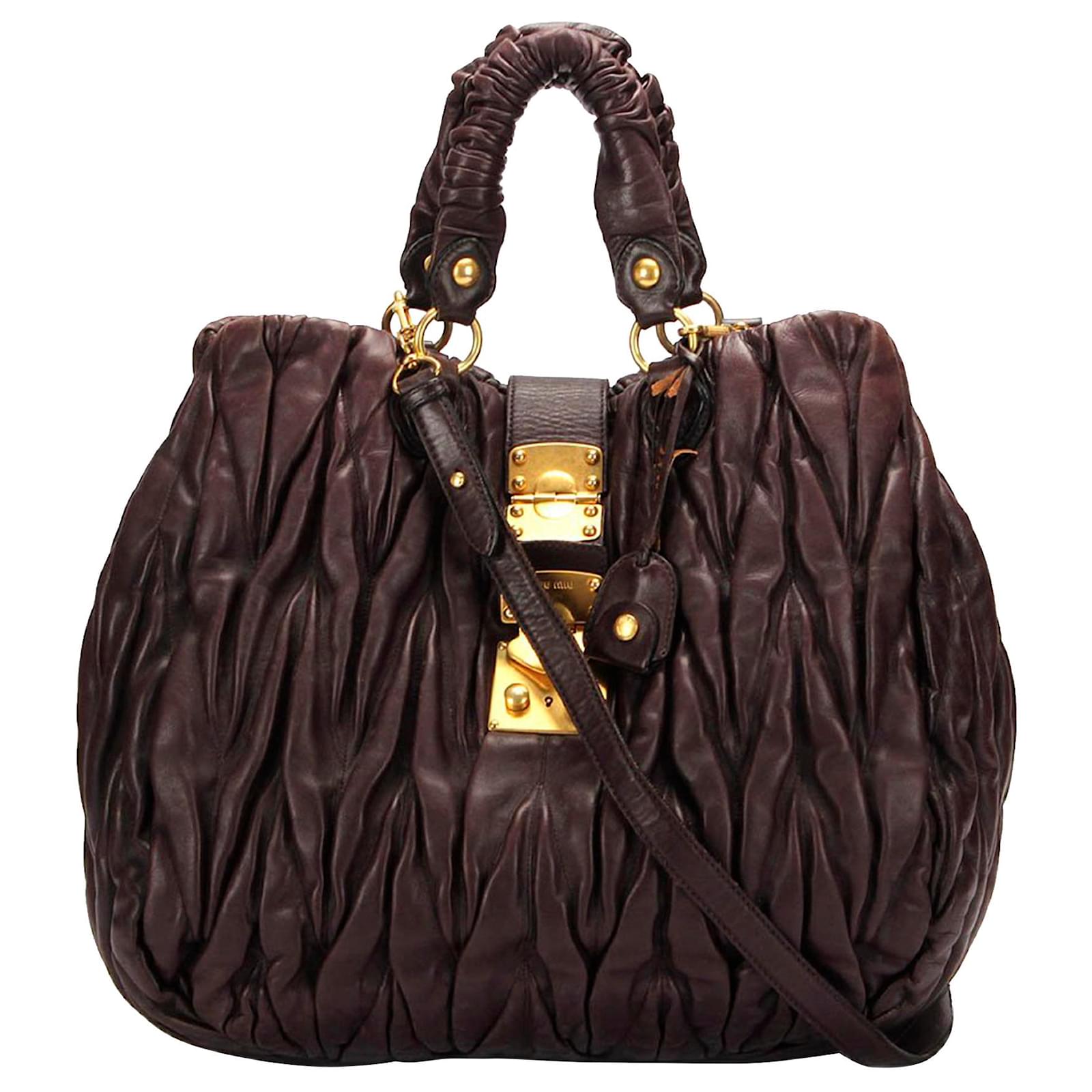 miu miu brown bolsa