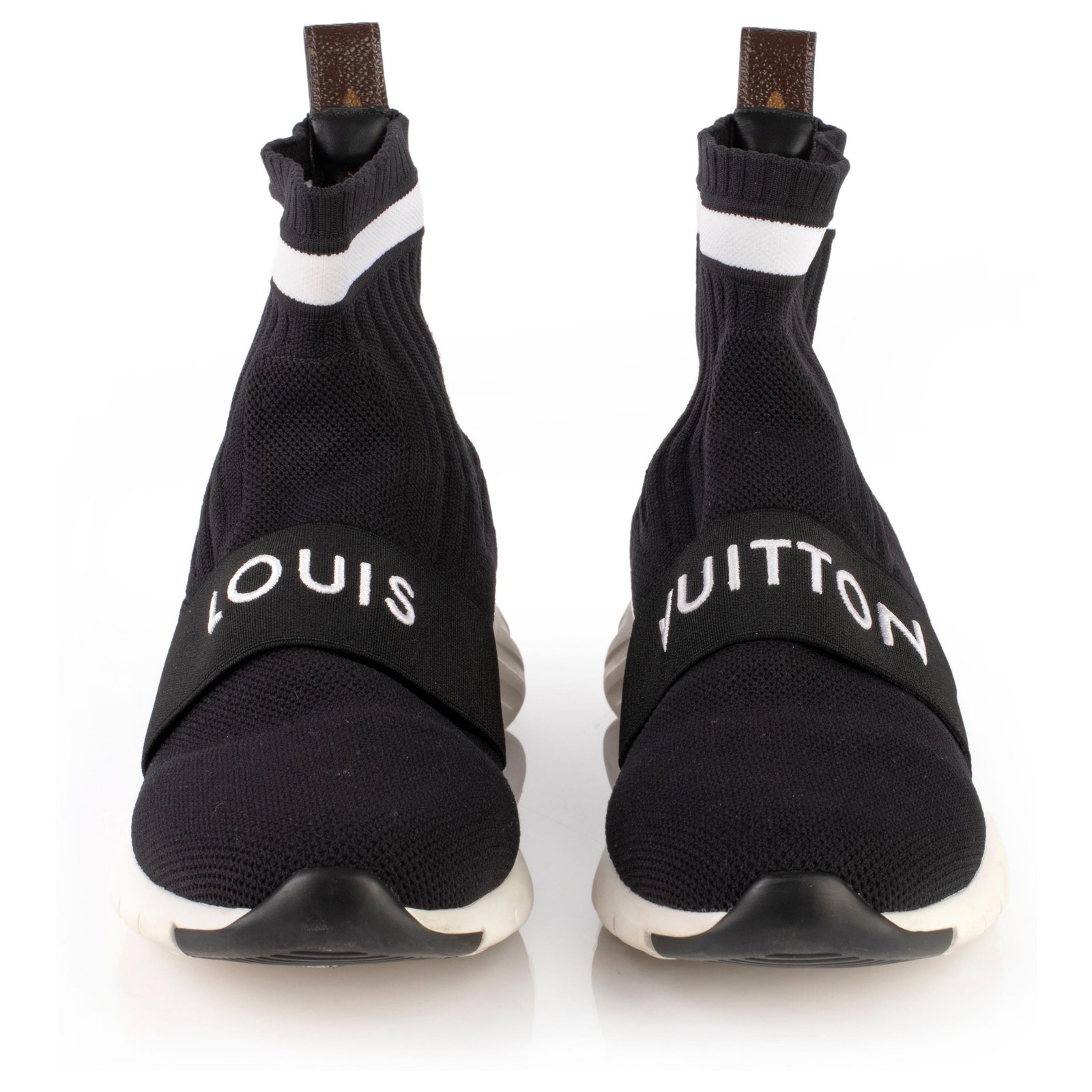 Aftergame cloth trainers Louis Vuitton Black size 36 EU in Cloth - 33930405
