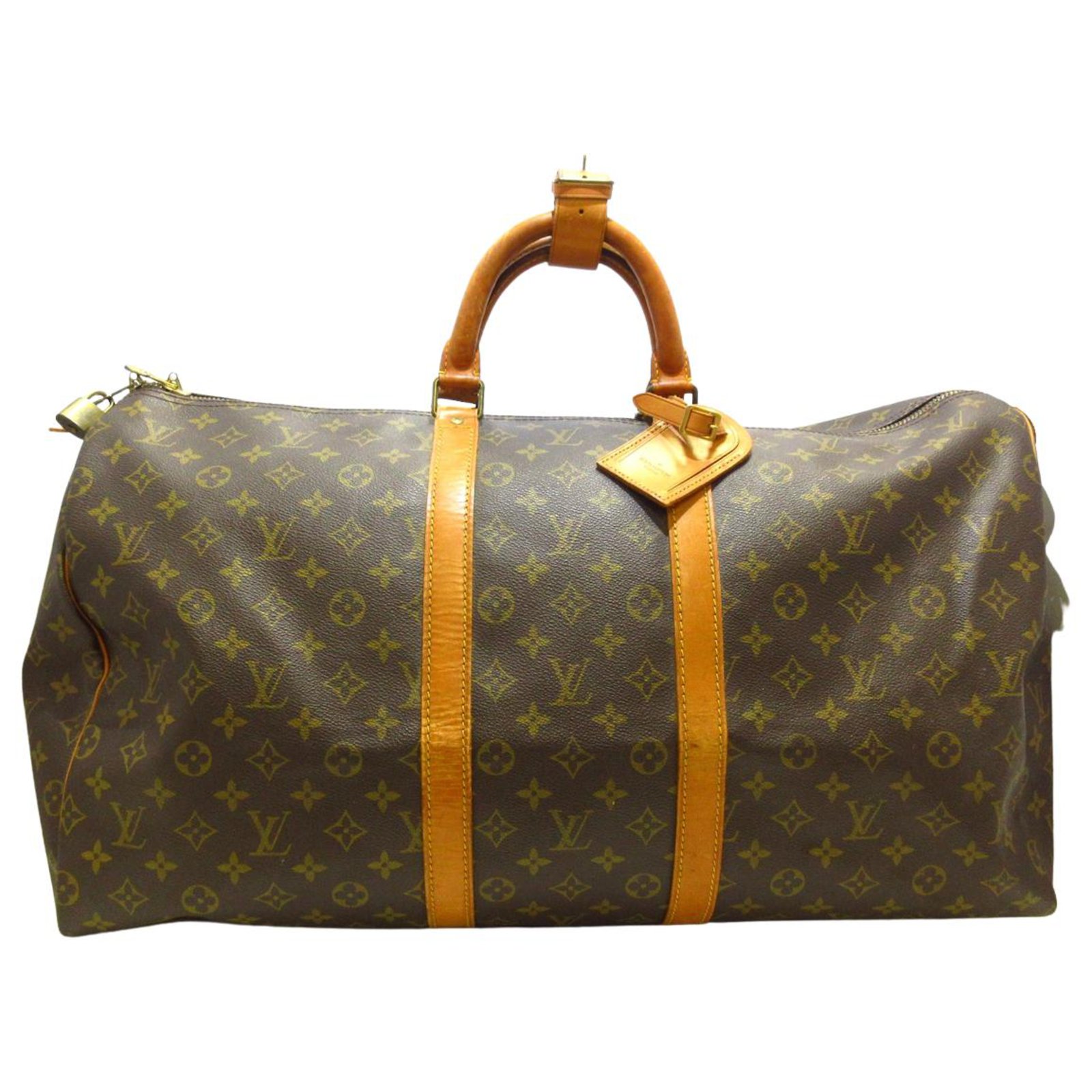 Louis Vuitton Keepall 55 Brown Cloth ref.327760 - Joli Closet