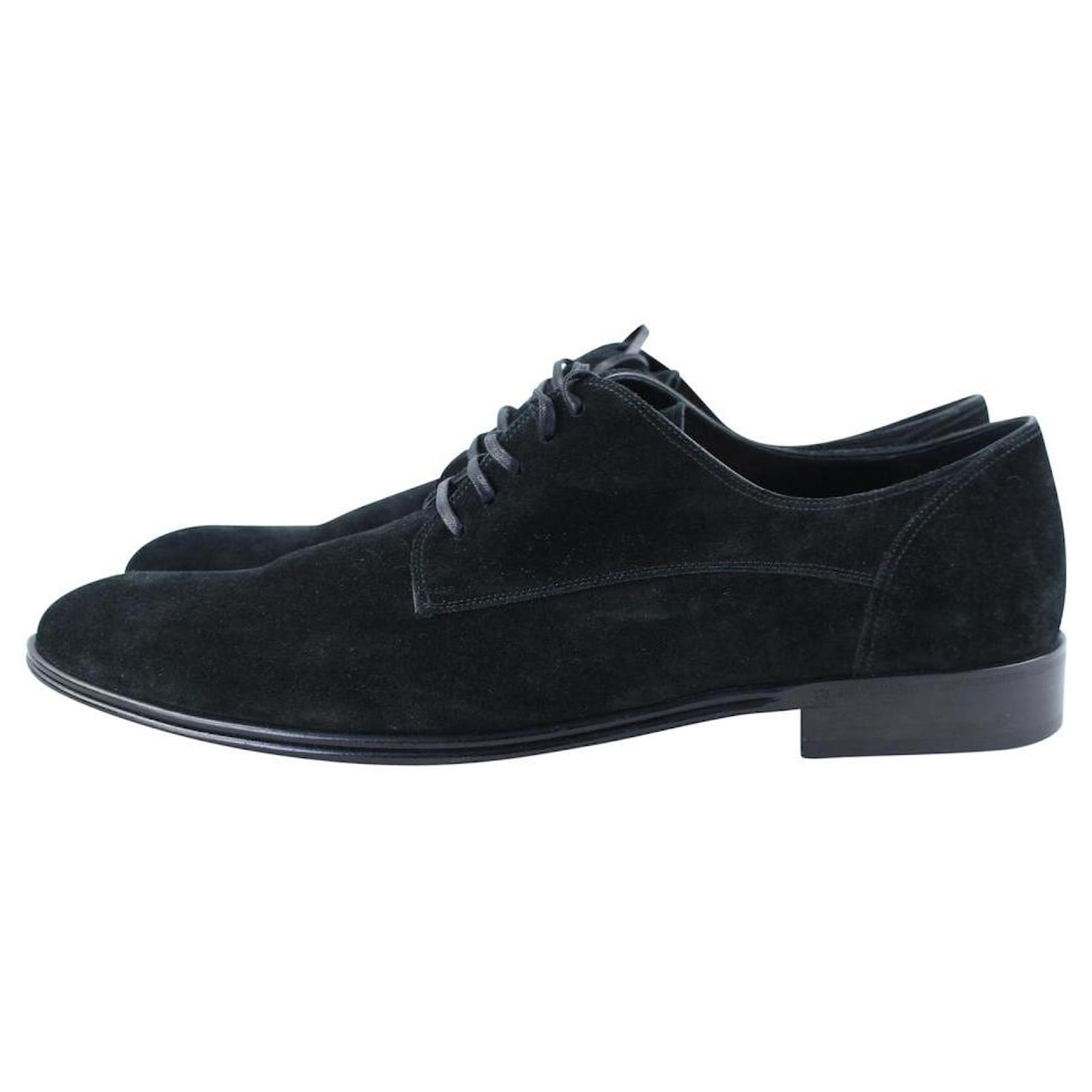Dolce \u0026 Gabbana masculino 9.5 Sapatos sociais de camurça preta Suécia Couro  ref.328630 - Joli Closet