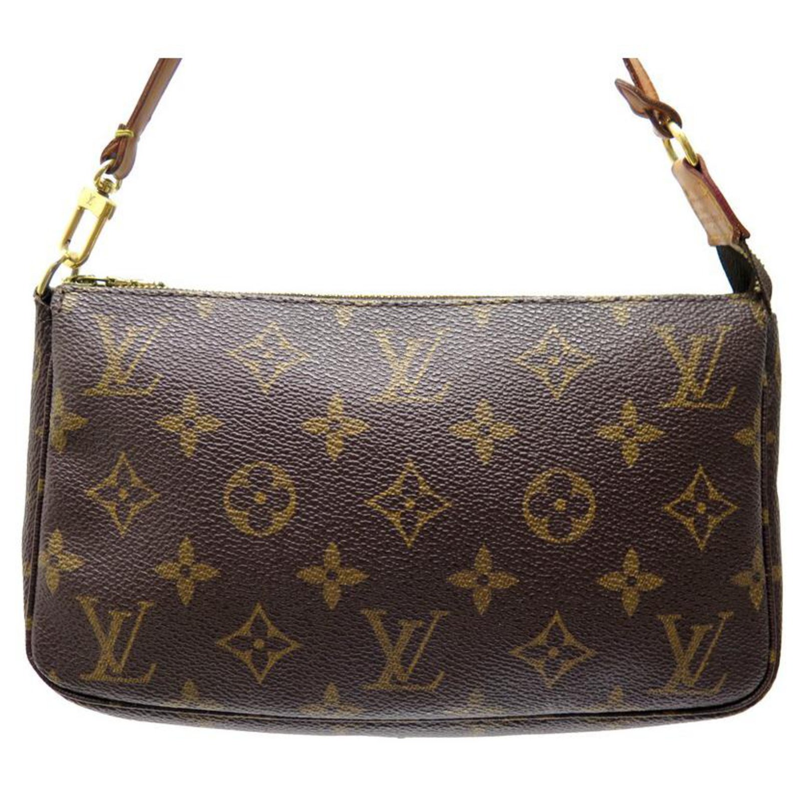Vintage Accessory Pouch Bag in brown monogram canvas