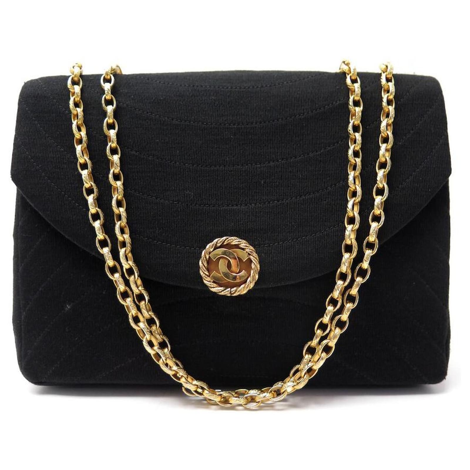 chanel jersey flap bolsa