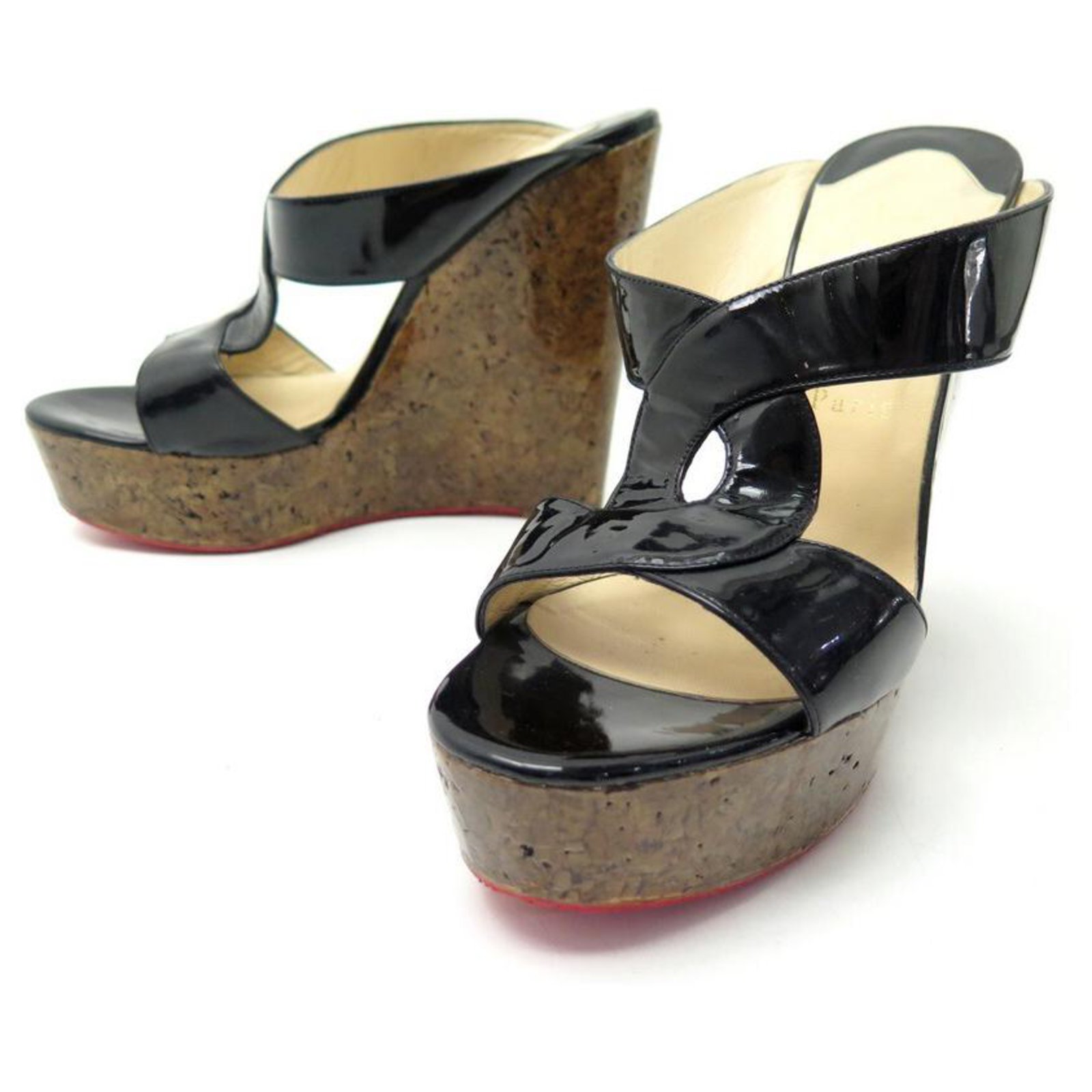 Women's Christian Louboutin Wedge Sandals