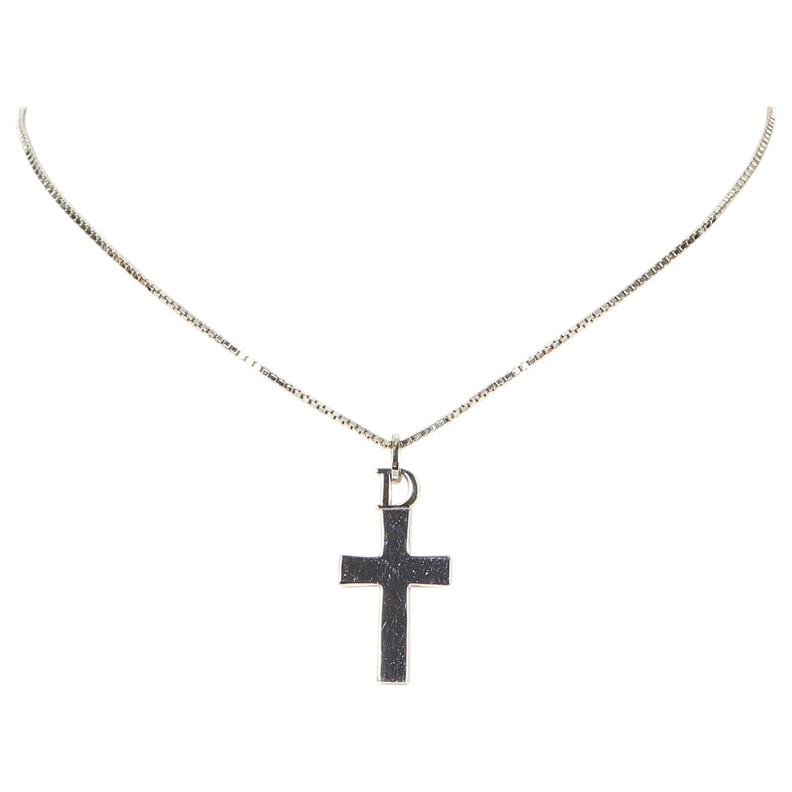 Dior cross clearance necklace