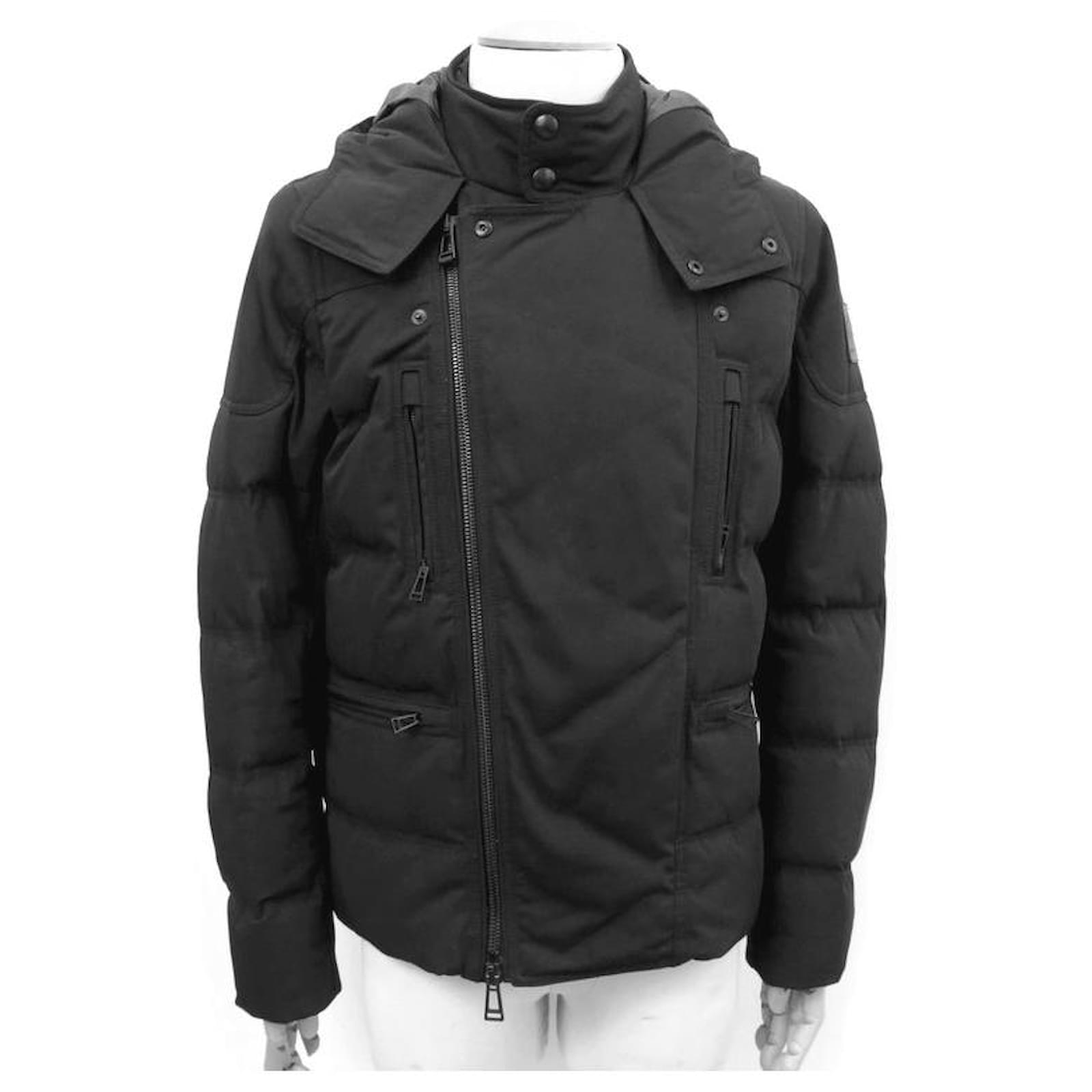 NEUER BELSTAFF MANTEL 71020374 T DAUNENJACKE 52 L SCHWARZER