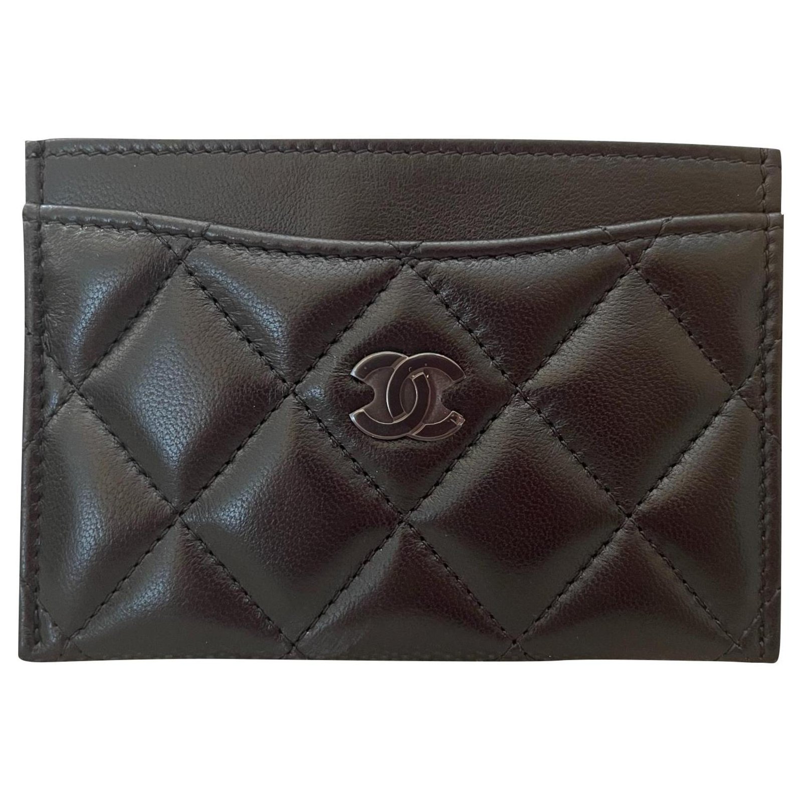Chanel Classic Quilted Lambskin So Black Card Holder ref.330130 - Joli  Closet