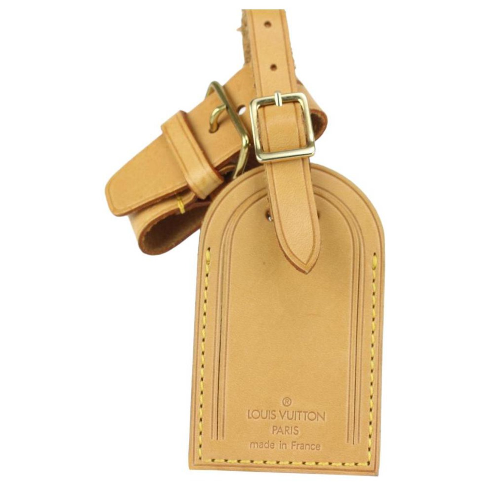 Louis Vuitton Vachetta Leather Luggage Tag and Poignet ref.330391