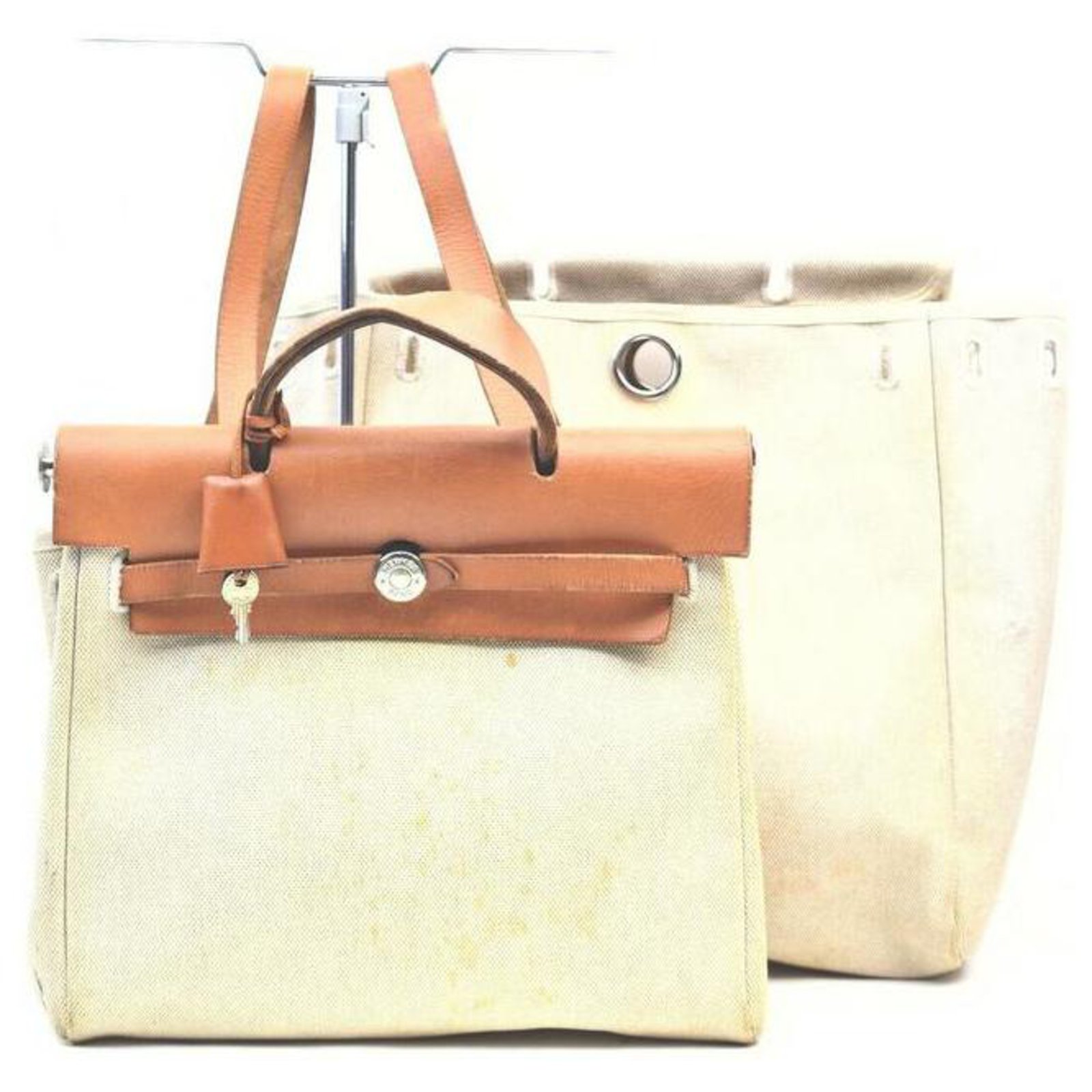 Hermès Sac a Dos Herbag 2 in 1 Backpack Leather ref.330410 - Joli