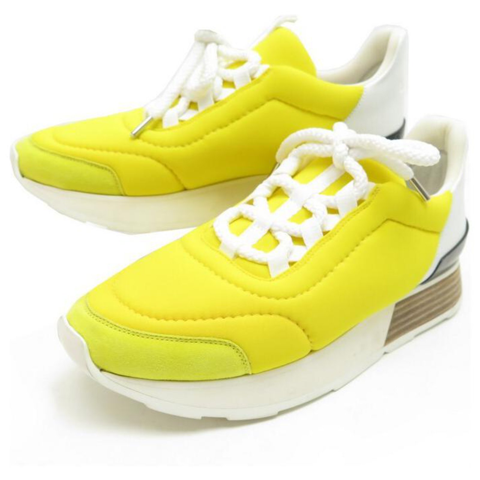 Yellow box Jiselle Bone Knitted Sneaker
