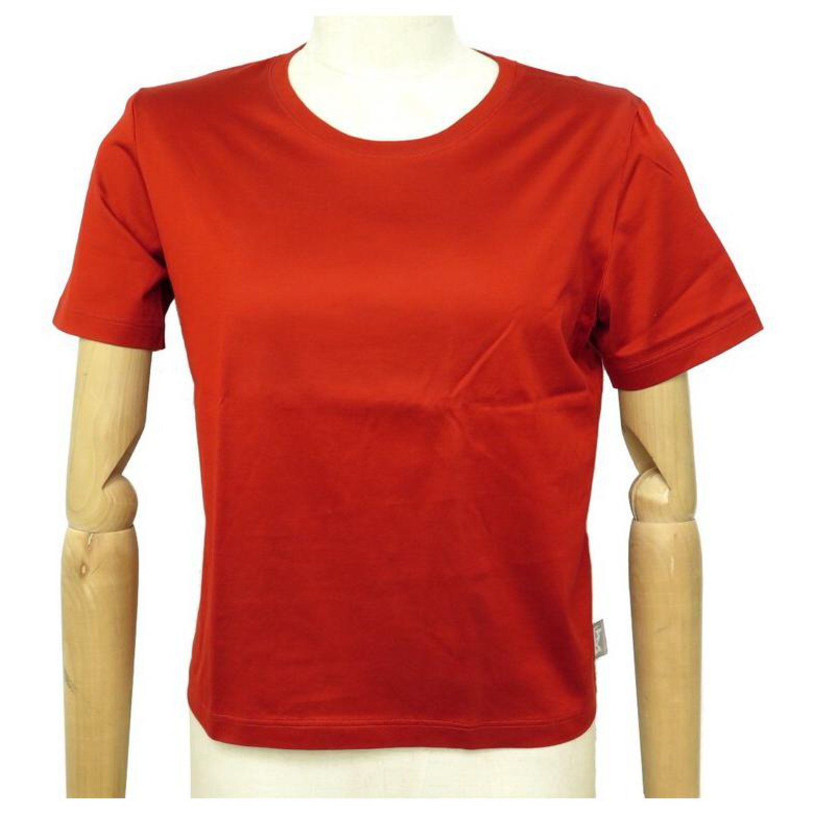 Hermès NEW HAUT HERMES T-SHIRT S M 38 RED COTTON NEW COTTON TOP