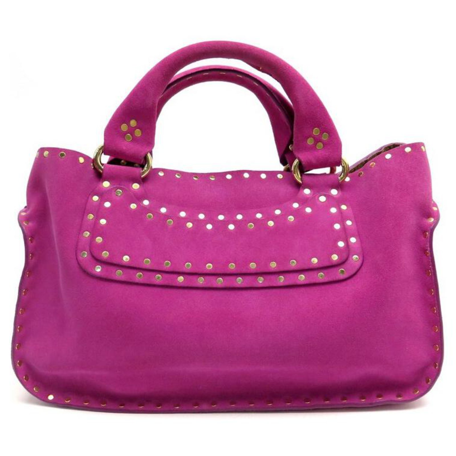 Céline NEW CELINE BOOGIE HANDBAG IN FUSHIA SUEDE NEW PINK SUEDE