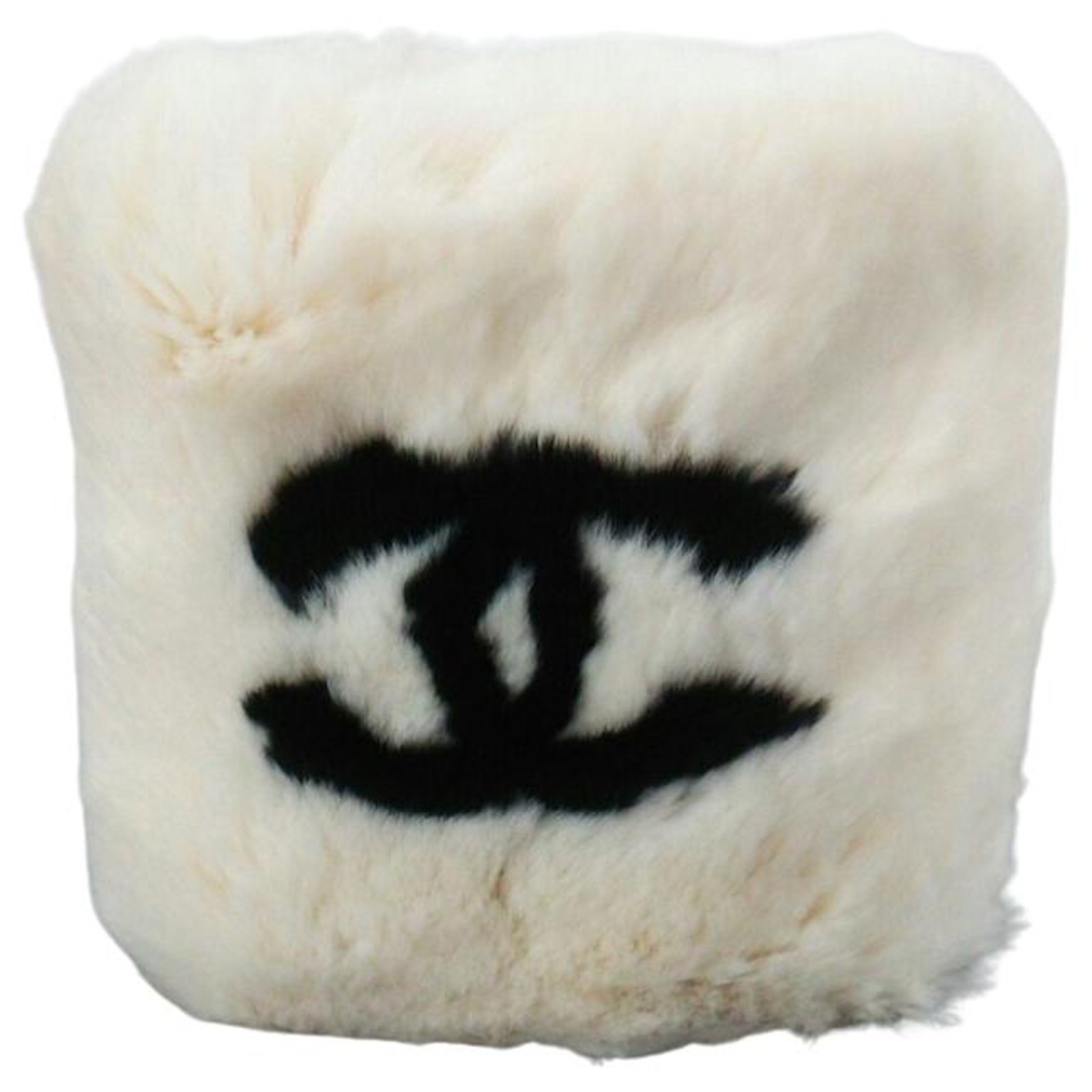 Chanel gloves White Fur  - Joli Closet