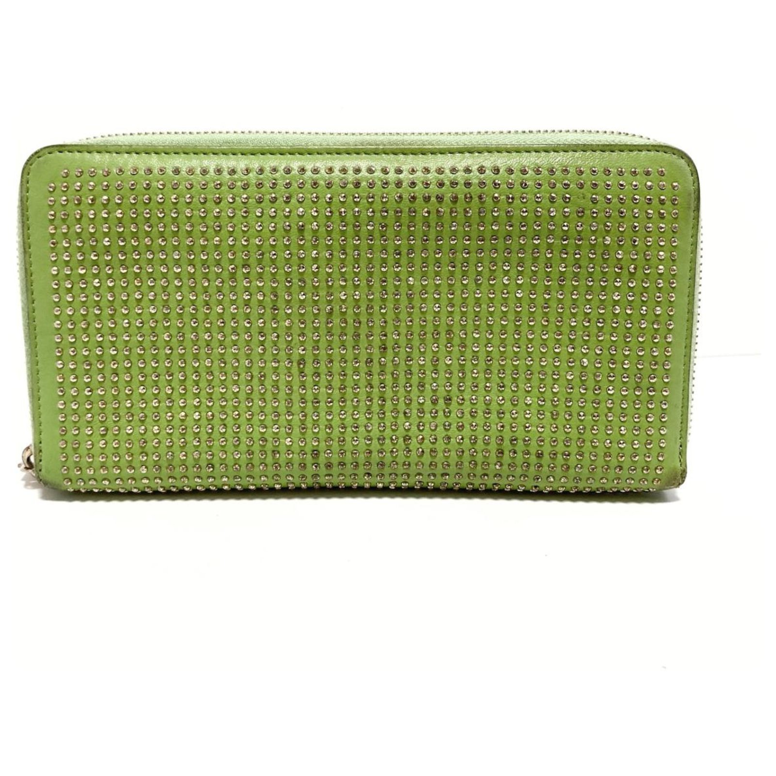 valentino green wallet