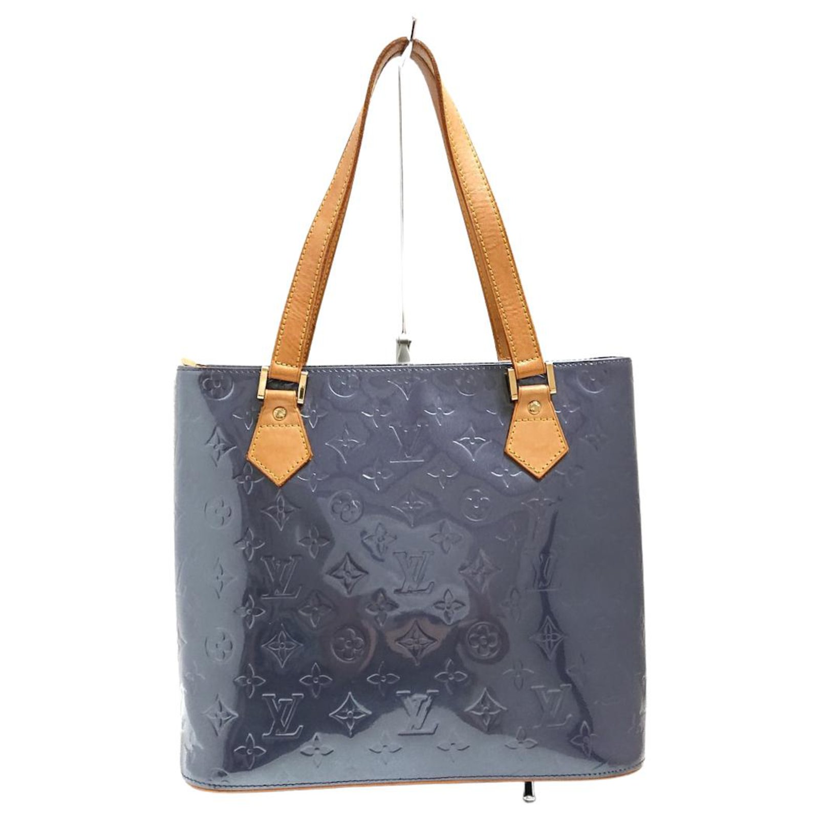 Houston patent leather handbag Louis Vuitton Black in Patent