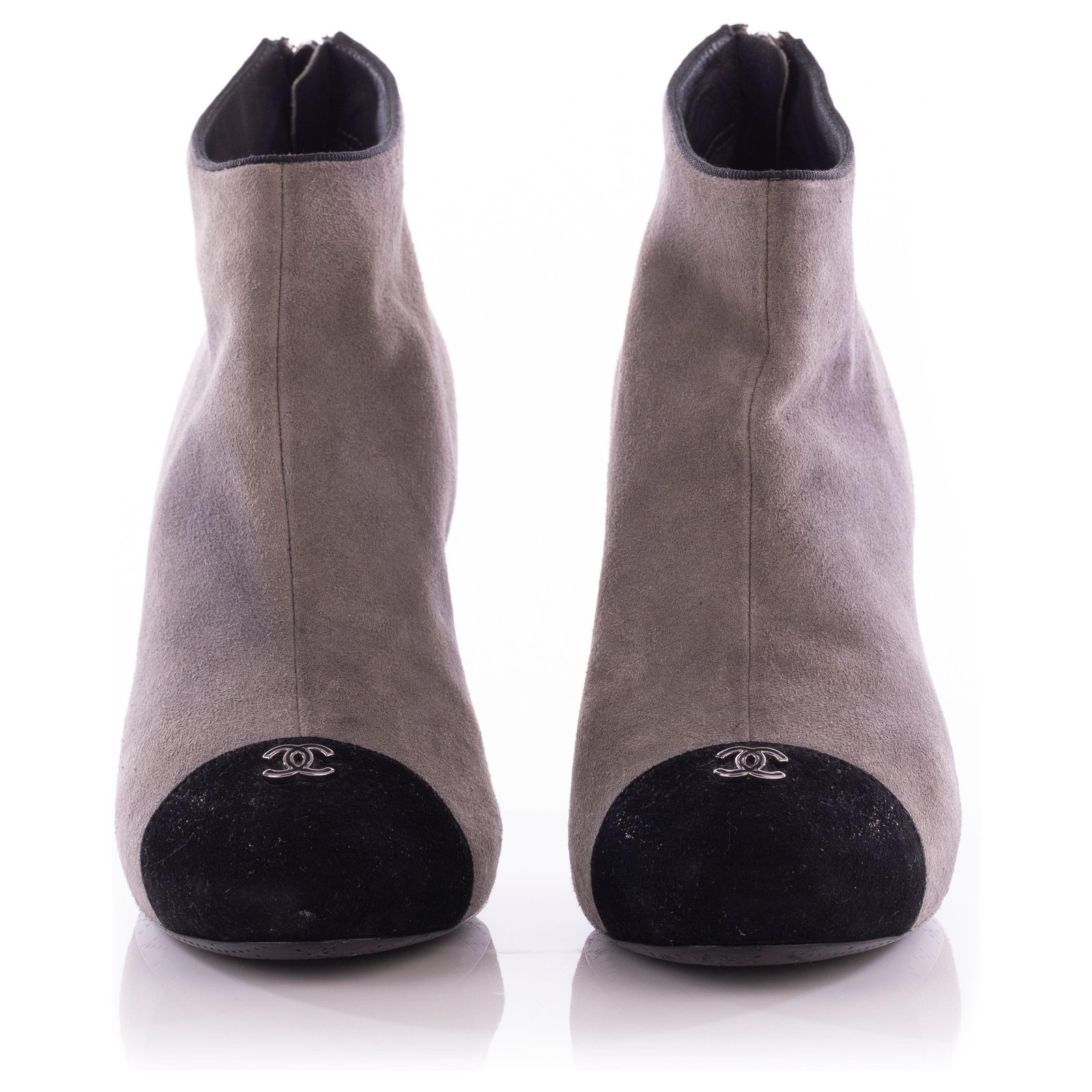 Buy Chanel Ankle Boots in Gray