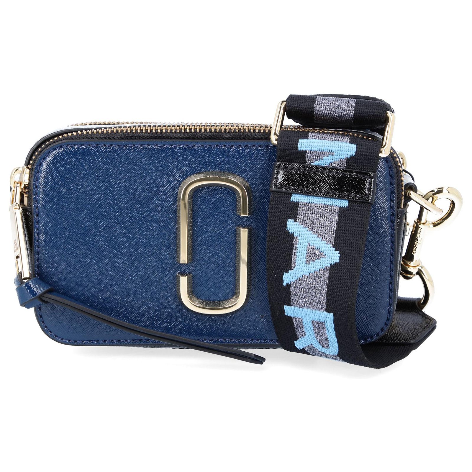Marc Jacobs Snapshot Bag In Blue Leather and Prints ref.357145 - Joli Closet