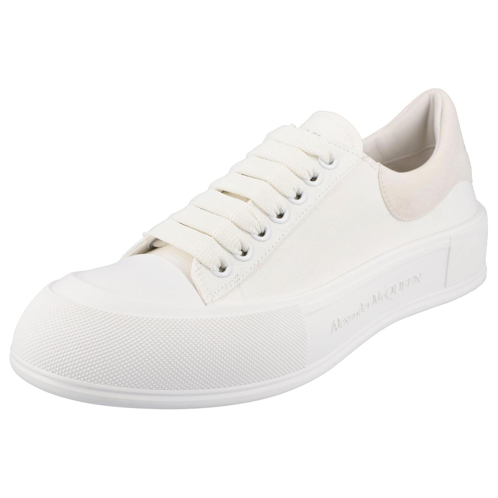 alexander mcqueen deck canvas sneakers
