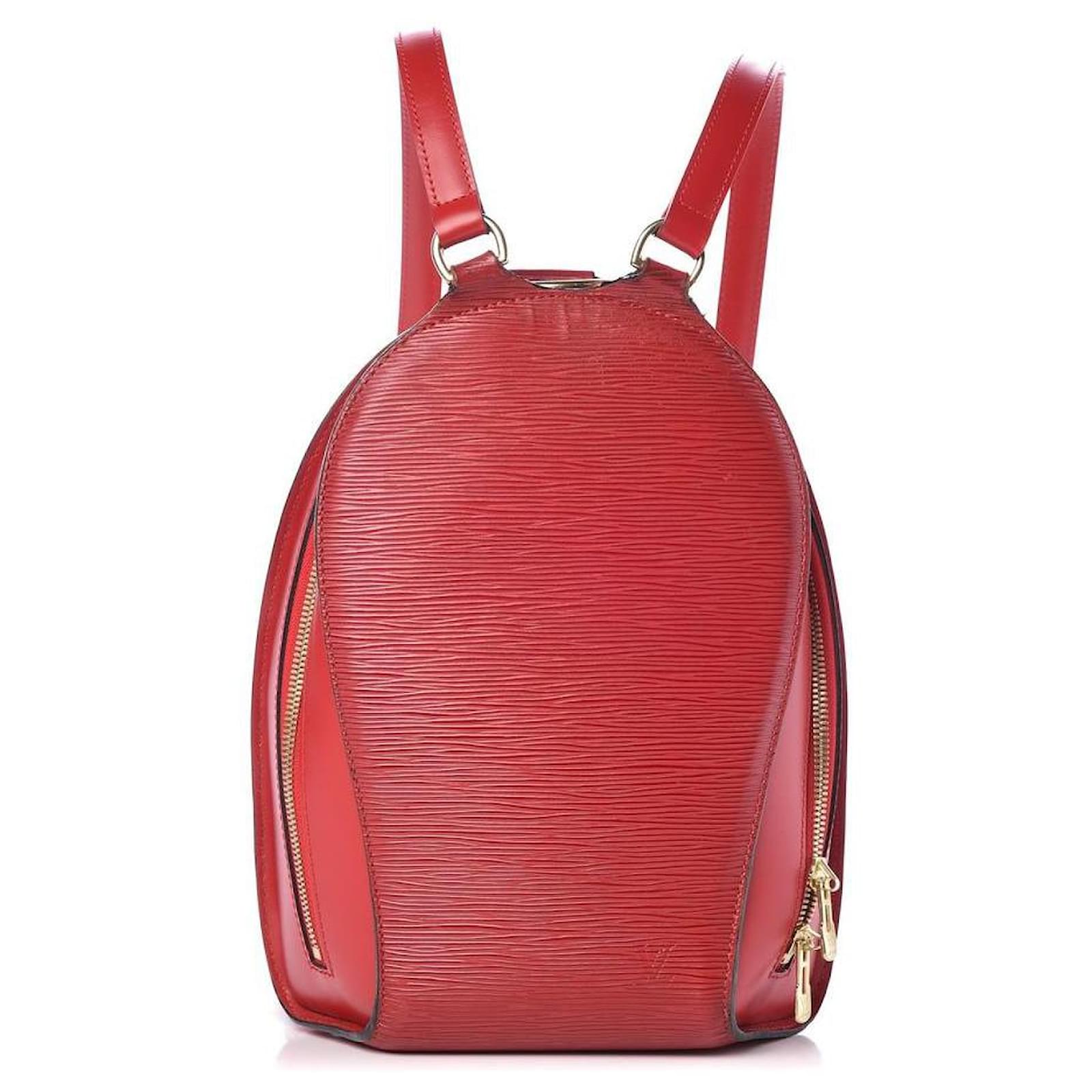 Louis Vuitton Red Epi Leather Mabillon Backpack 28LV713 ref.333557