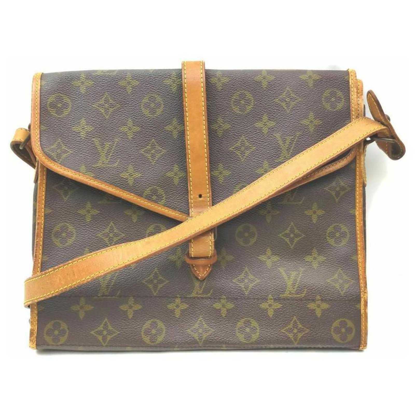 Serviette ambassadeur cloth crossbody bag Louis Vuitton Brown in Cloth   30716140