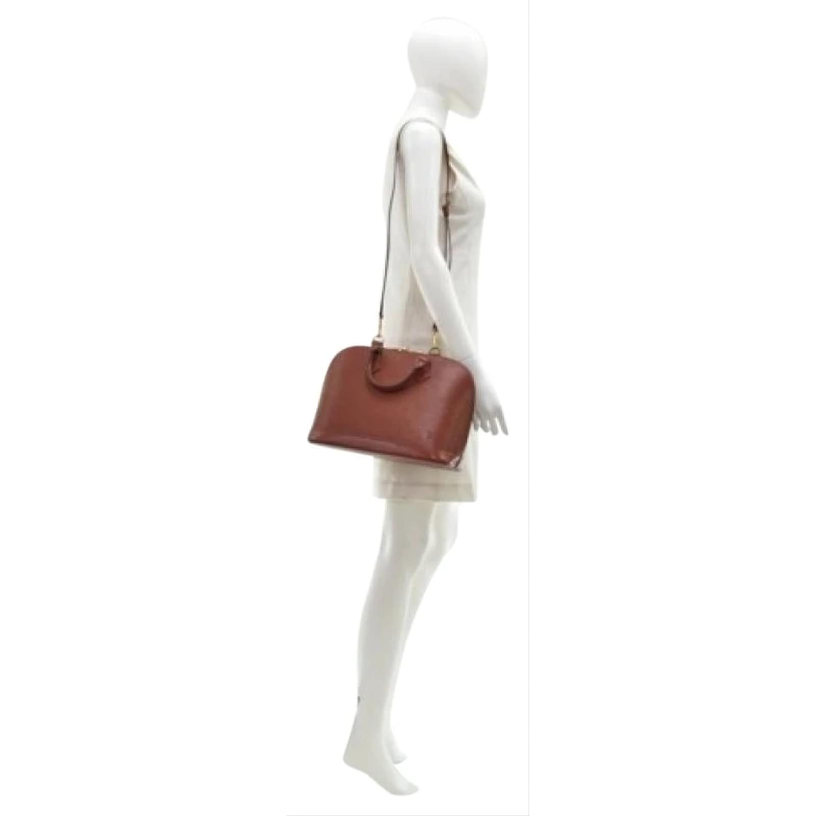 Louis Vuitton Brown Epi Leather Alma PM with Strap Bandouliere 58LV713  ref.333587 - Joli Closet