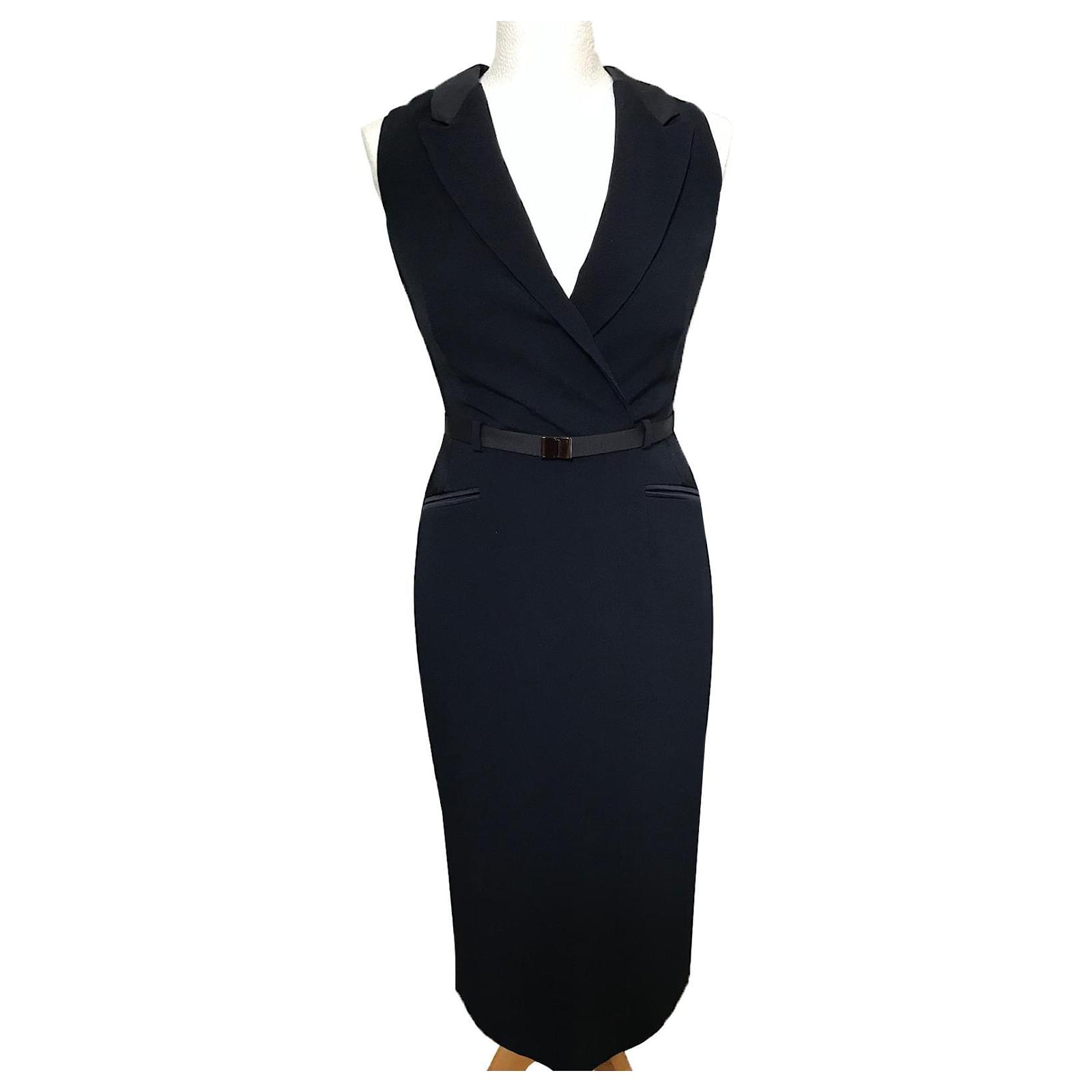 LK Bennett formal navy blue dress (Sold)