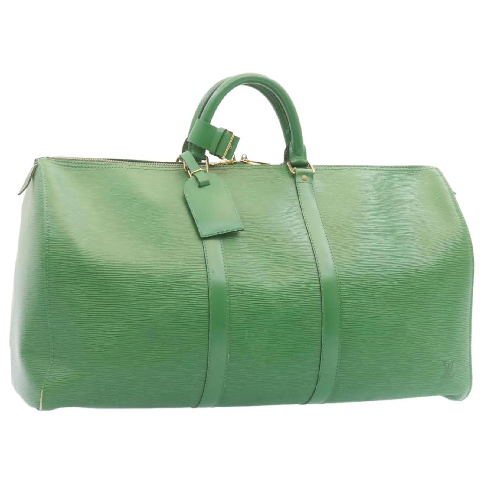 Louis Vuitton Epi Leather Keepall Bag 50 Green