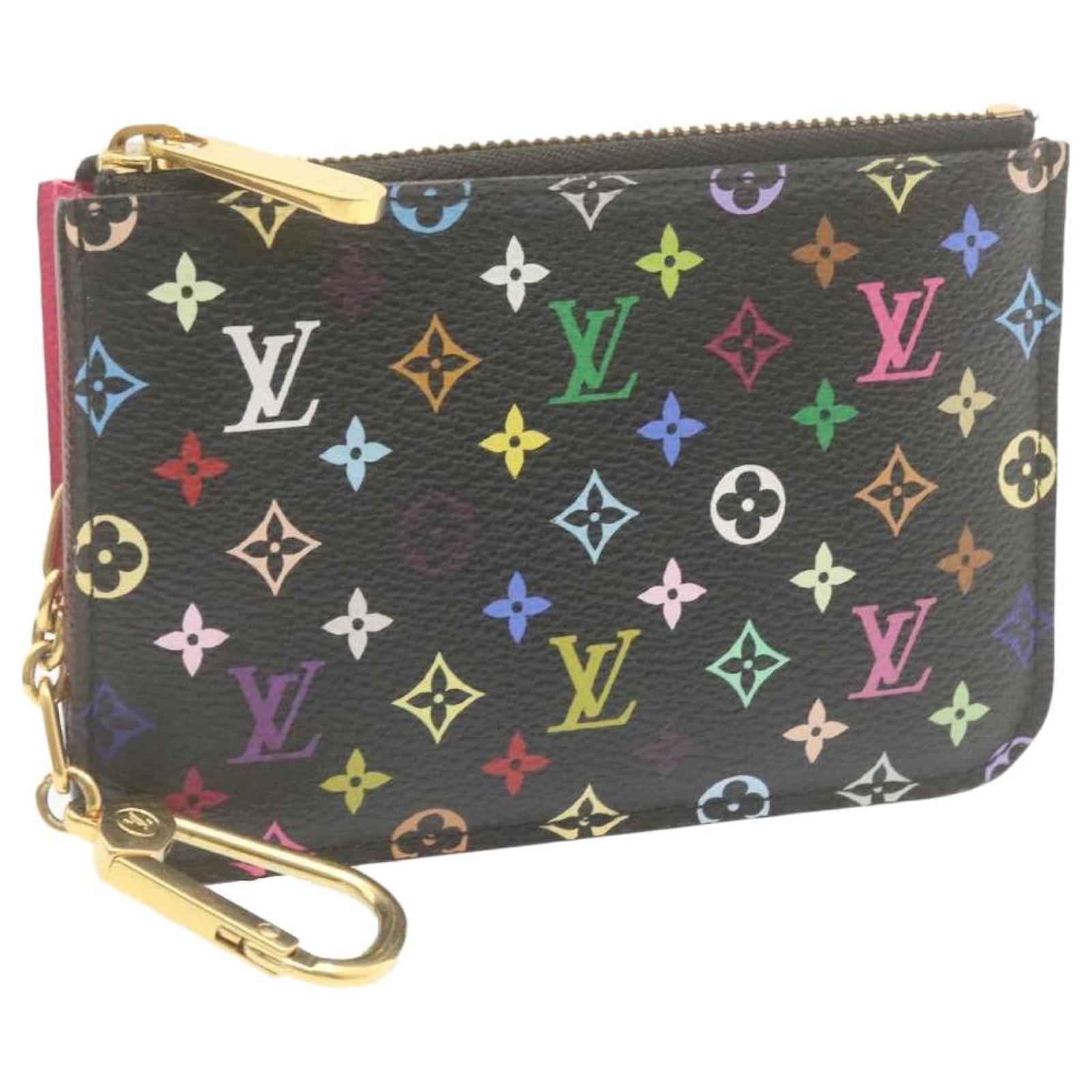 LOUIS VUITTON Monogram Multicolor Pochette Cles NM Coin Purse M93735 Auth  th1193 Black Cloth ref.335883 - Joli Closet