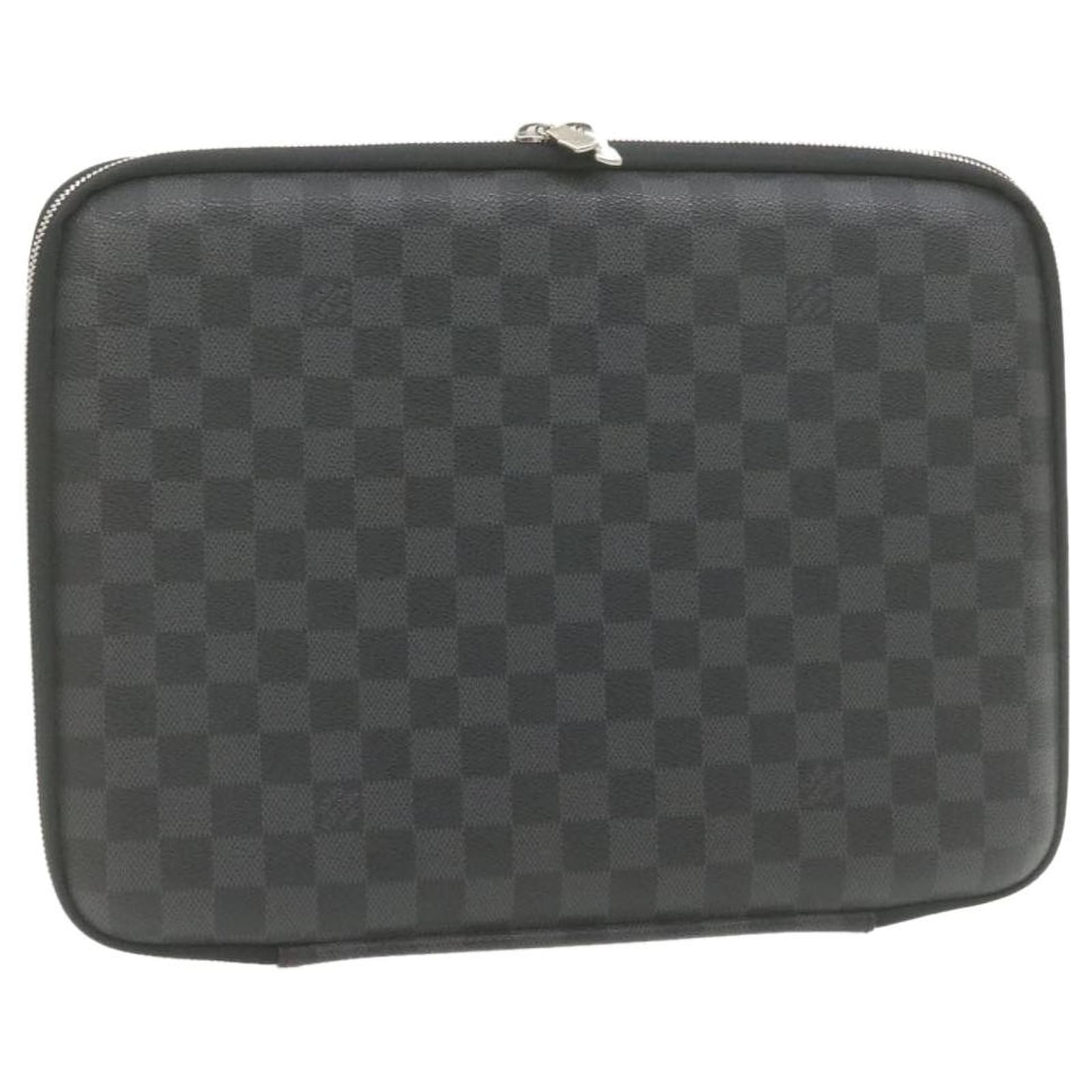 Custodia per PC laptop LOUIS VUITTON Damier Graphite Custodia per PC N58026  auth 21684 Tela ref.334577 - Joli Closet