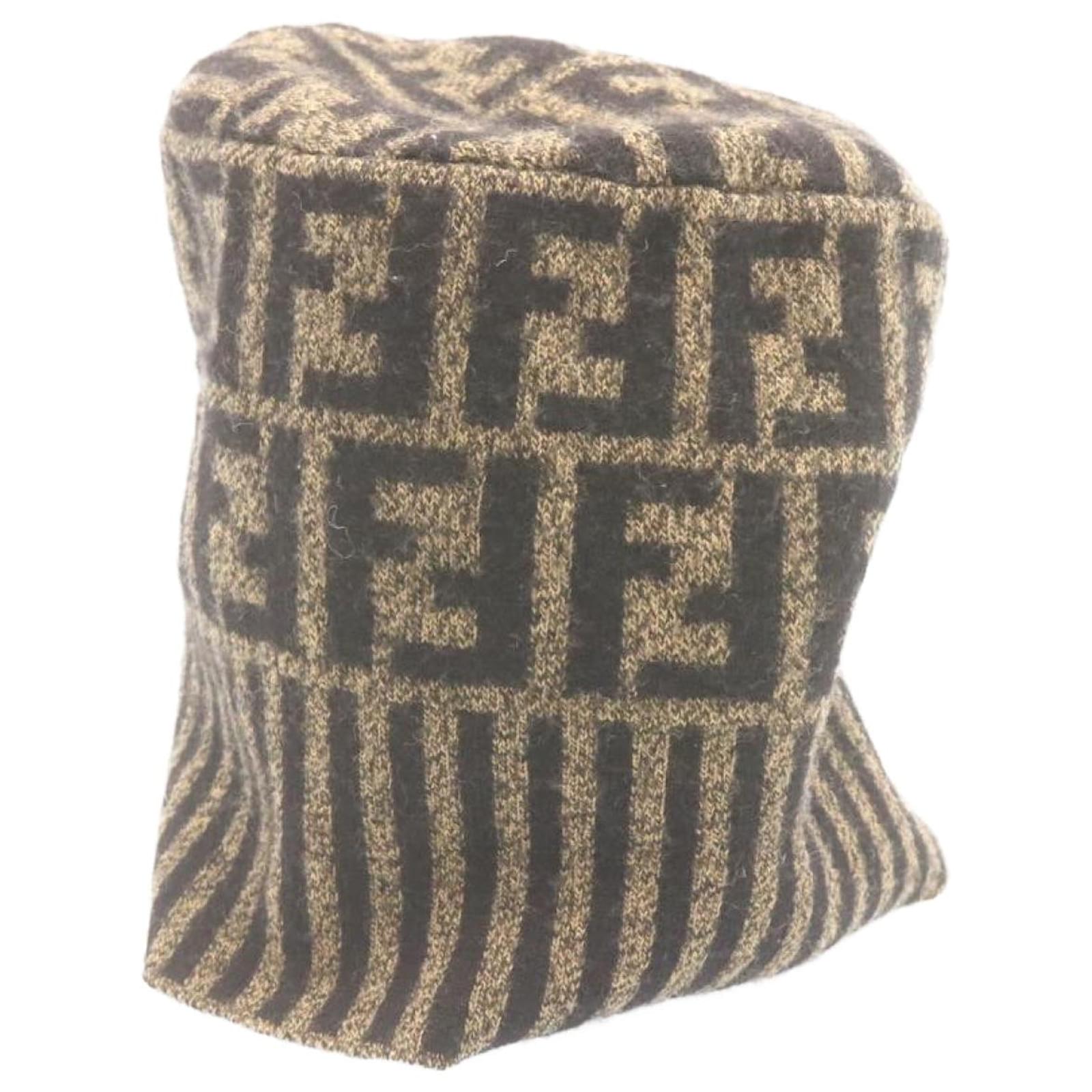 FENDI Zucca Beanie Watch Cap Black 