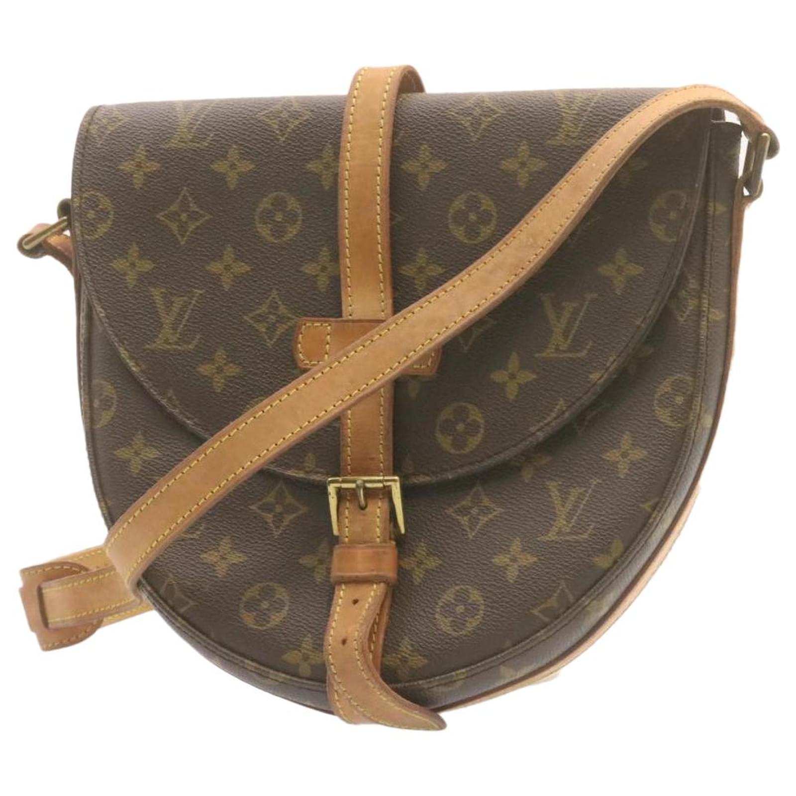 Auth Louis Vuitton M51232 Monogram Chantilly GM Shoulder Cross Body Bag LV