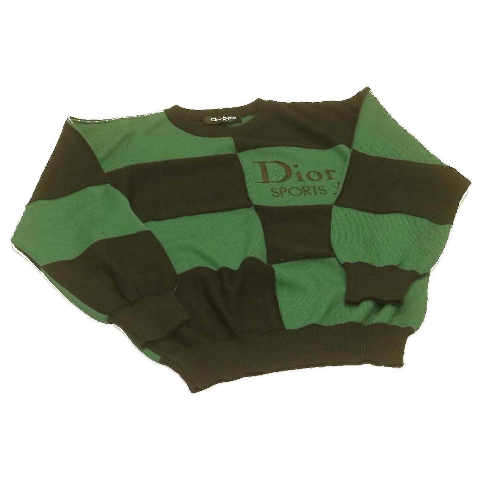 green dior sweater