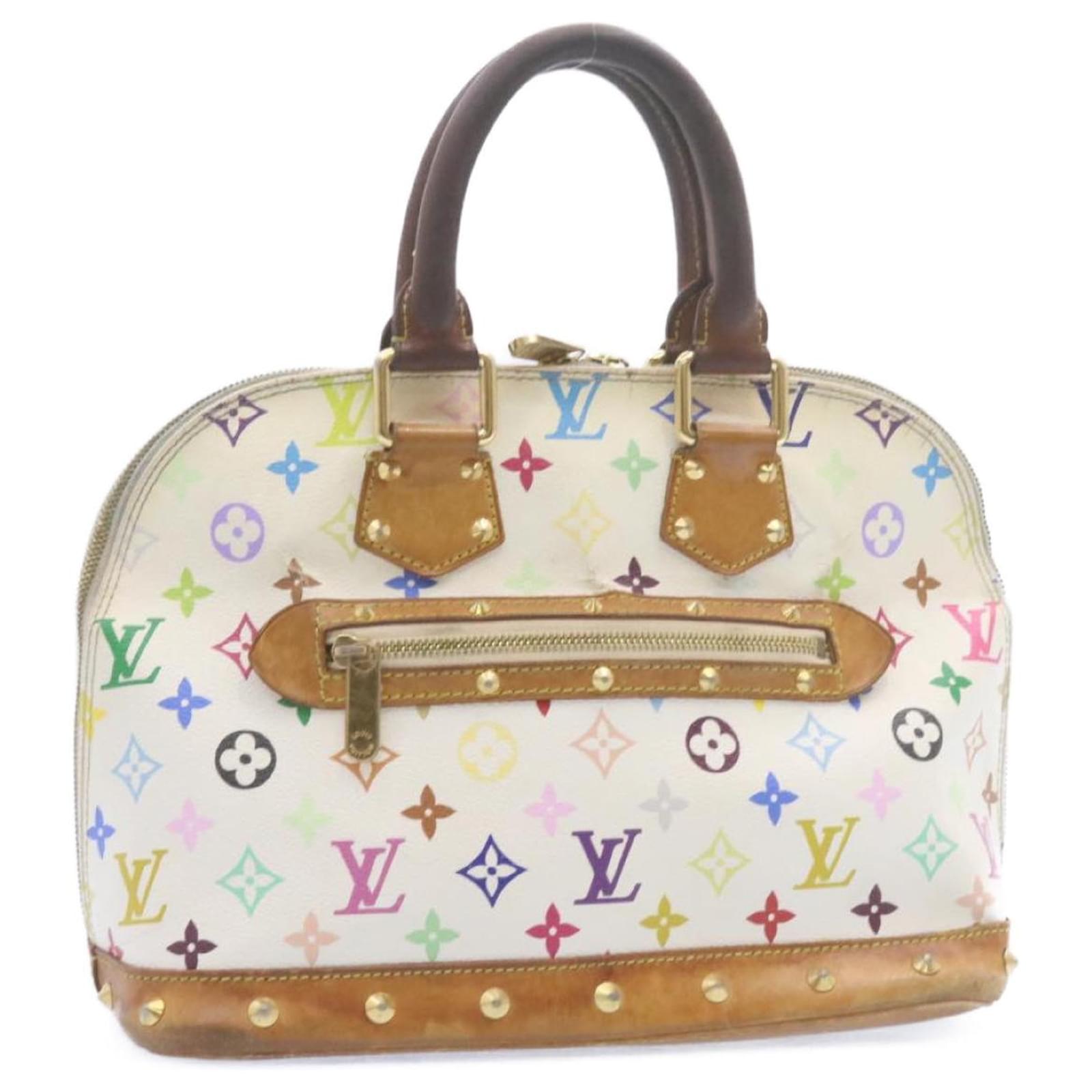 louis vuitton alma multicolor white