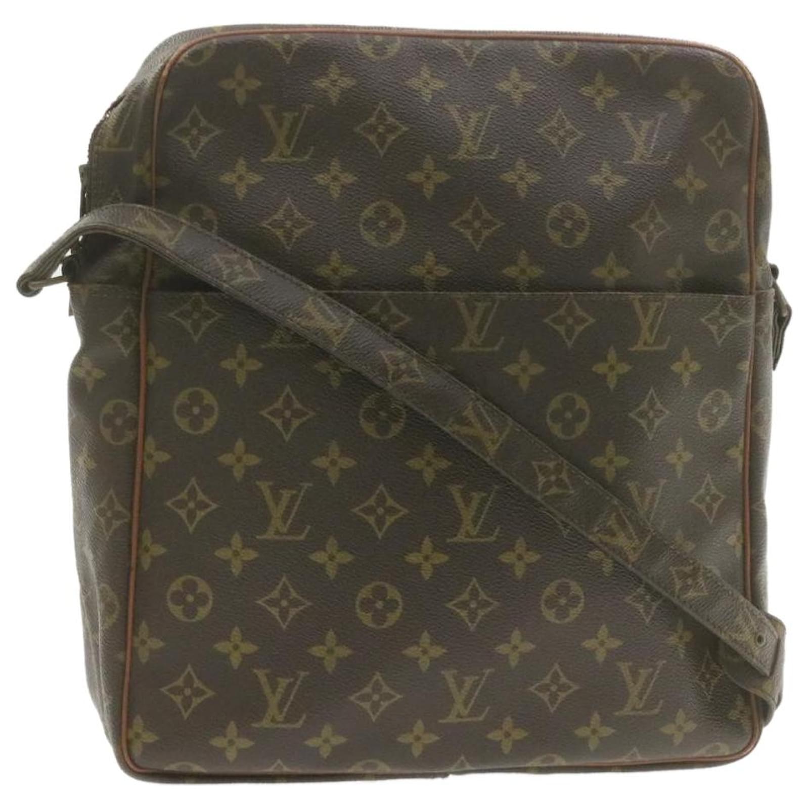 Louis Vuitton Crossbody Bag Vintage Marceau Messenger Brown Cloth