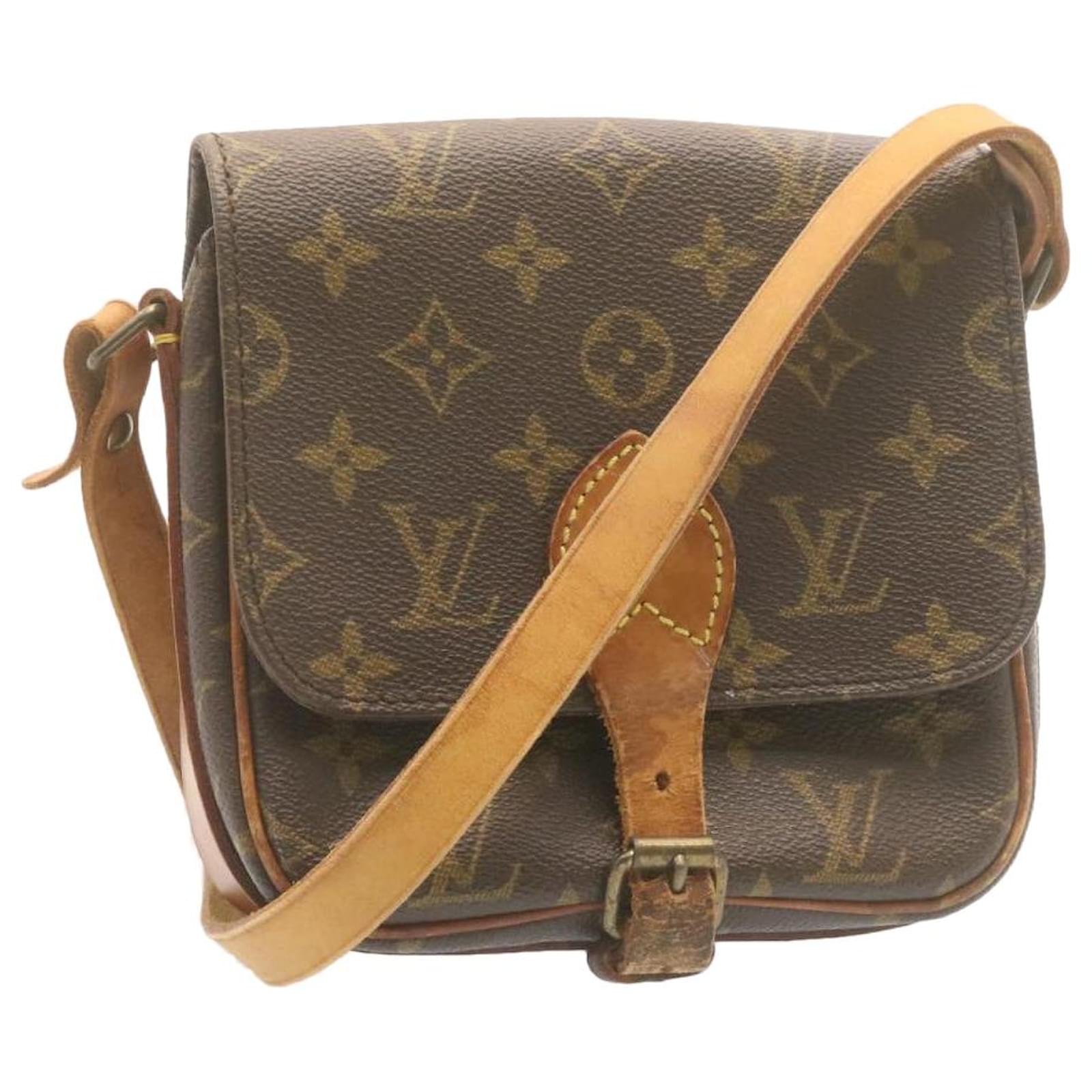 LOUIS VUITTON Monogram Cartouchiere PM Shoulder Bag M51254 LV Auth