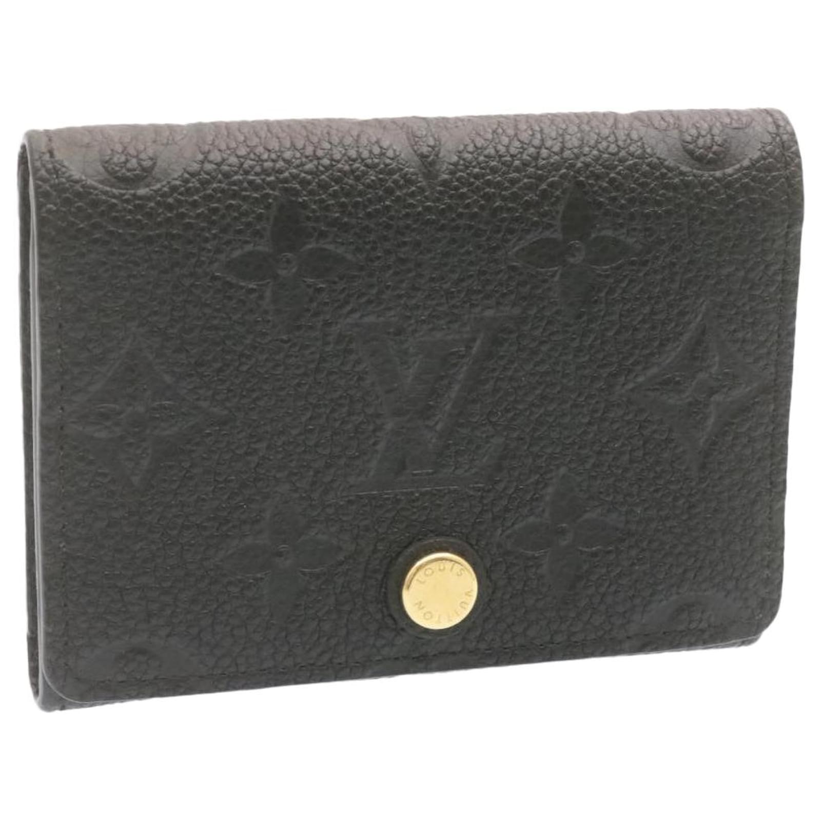 LOUIS VUITTON Monogram Empreinte Anvelope Card Case Black M58456 LV Auth  23053 Leather ref.335547 - Joli Closet