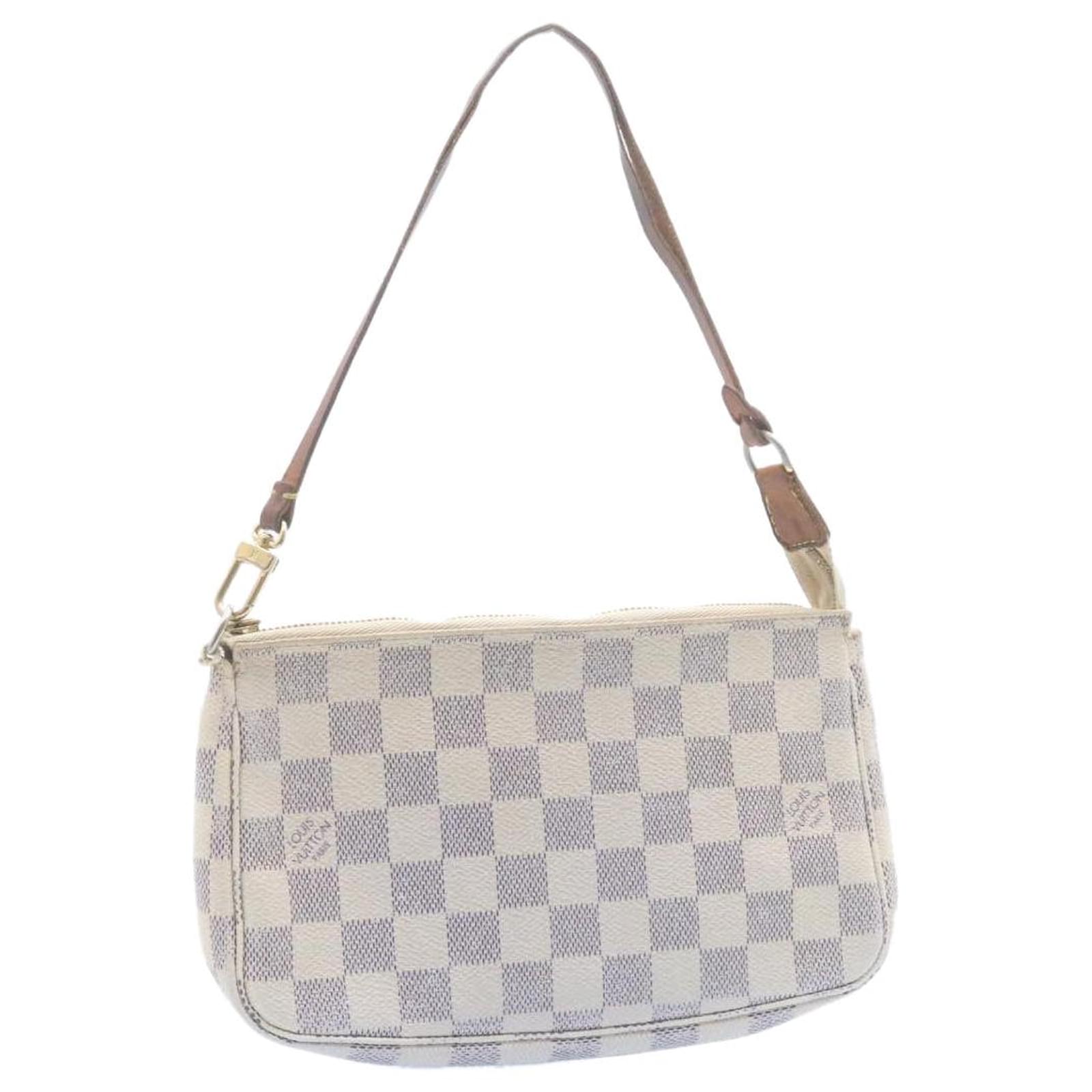 LOUIS VUITTON Damier Azur Pochette Accessoires Pouch N51986 LV Auth yk1558  Cloth ref.335548 - Joli Closet
