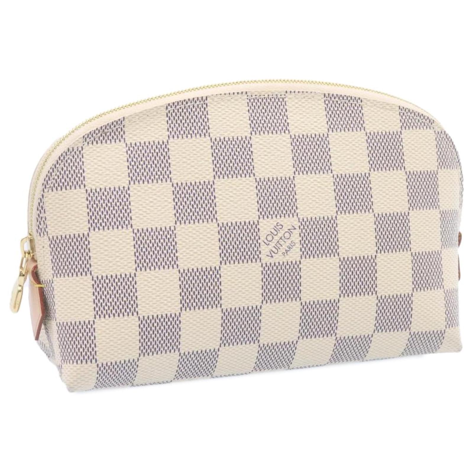 Louis Vuitton Damier Azur Canvas Cosmetic Pochette Pouch With Box