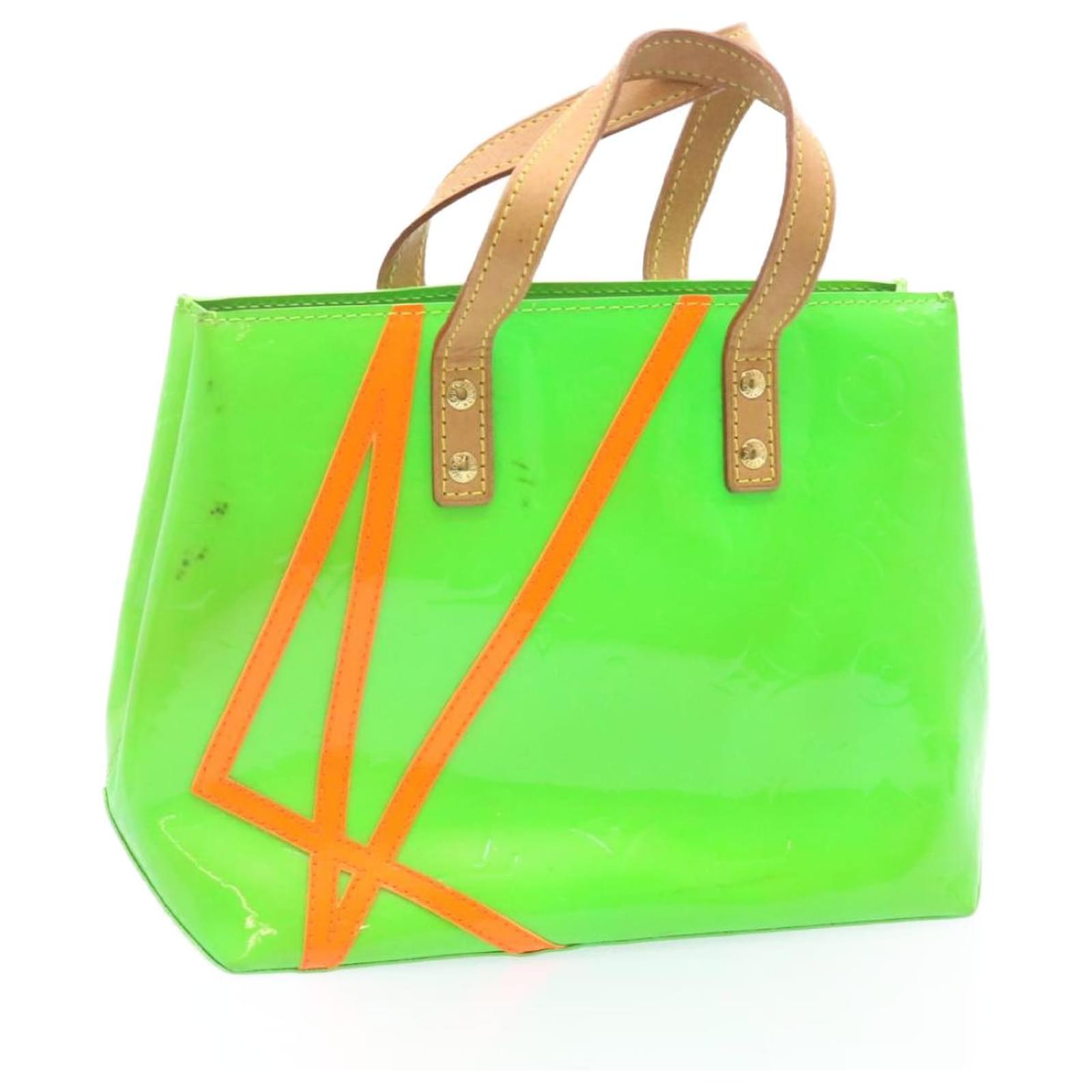 LOUIS VUITTON Vernis Fluo Reade PM Hand Bag Green M91904 LV Auth q030 Red  Patent leather ref.335727 - Joli Closet