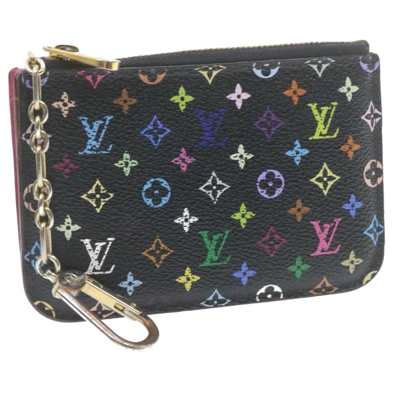 LOUIS VUITTON Monogram Multicolor Pochette Cles NM Coin Purse M93735 Auth  th1193 Black Cloth ref.335883 - Joli Closet