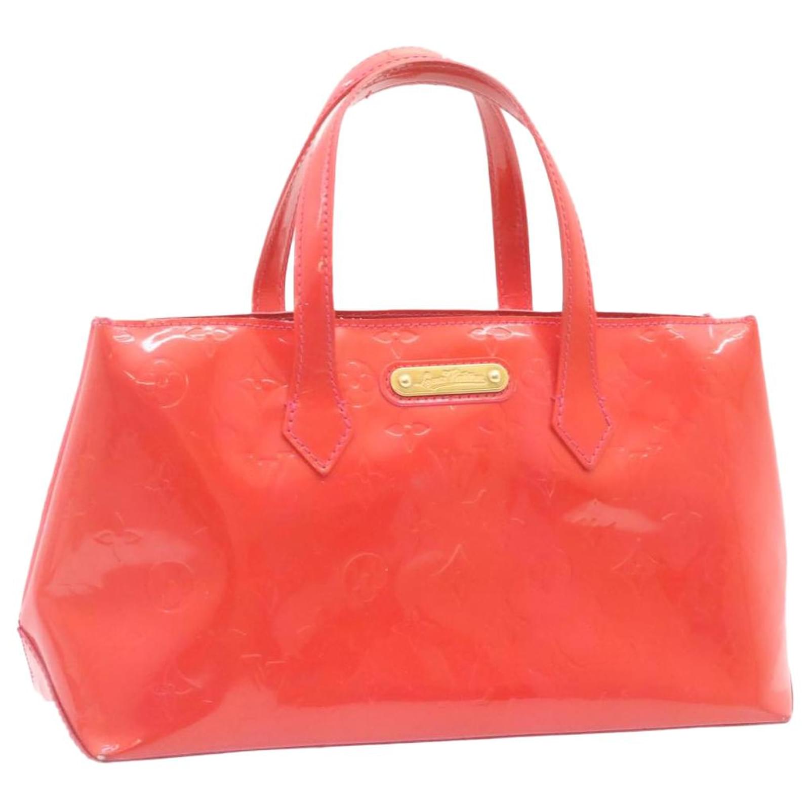 Louis Vuitton Rose Pop Vernis Leather Wilshire PM Handbag