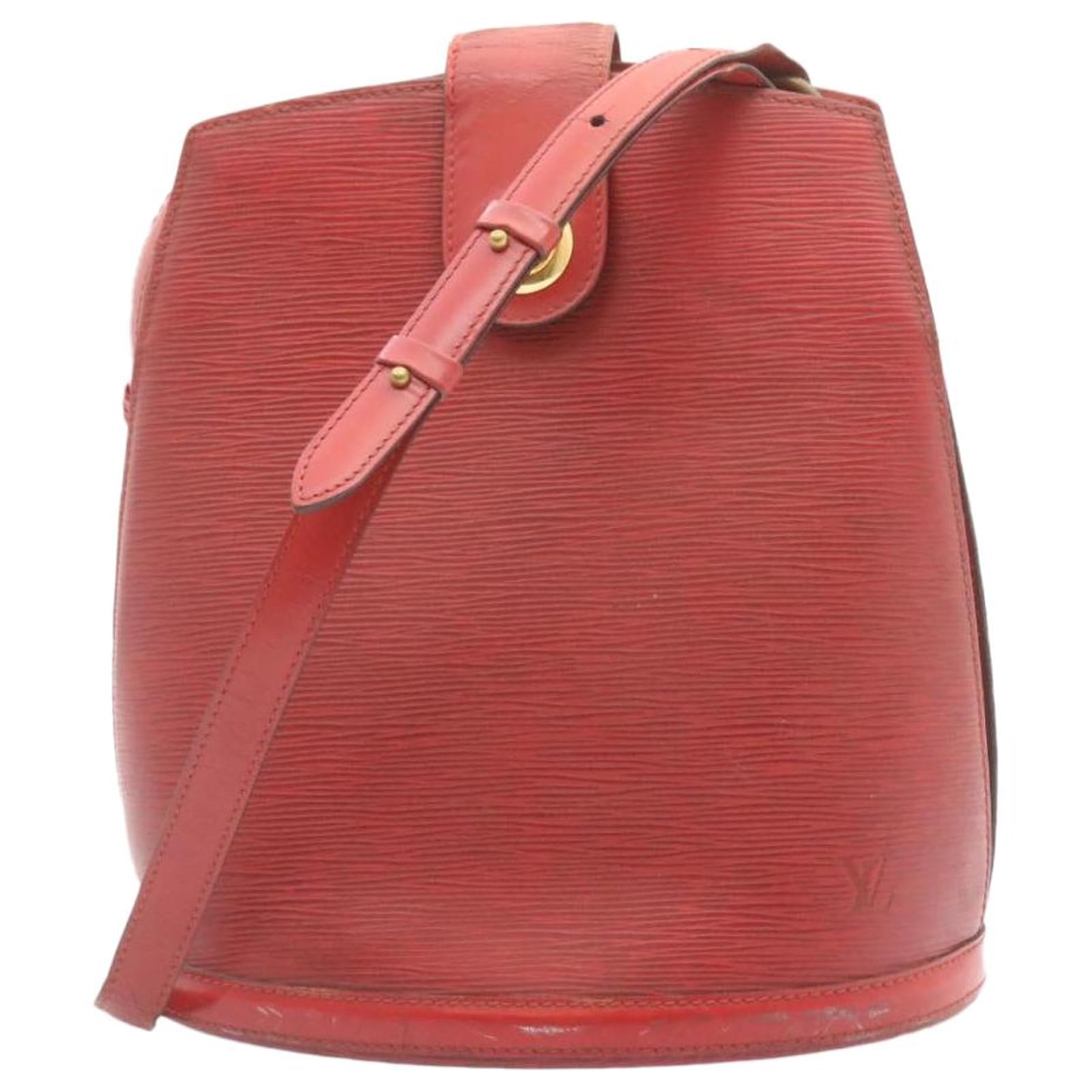 Louis Vuitton Cluny Red Epi Leather Shoulder Bag, Luxury, Bags