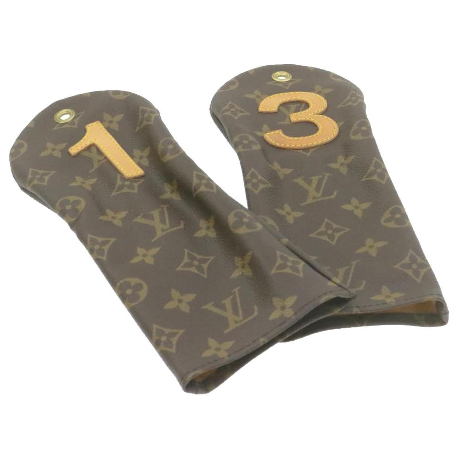 LOUIS VUITTON BROWN MONOGRAM 2 GOLF HEADCOVER – VLA Luxury